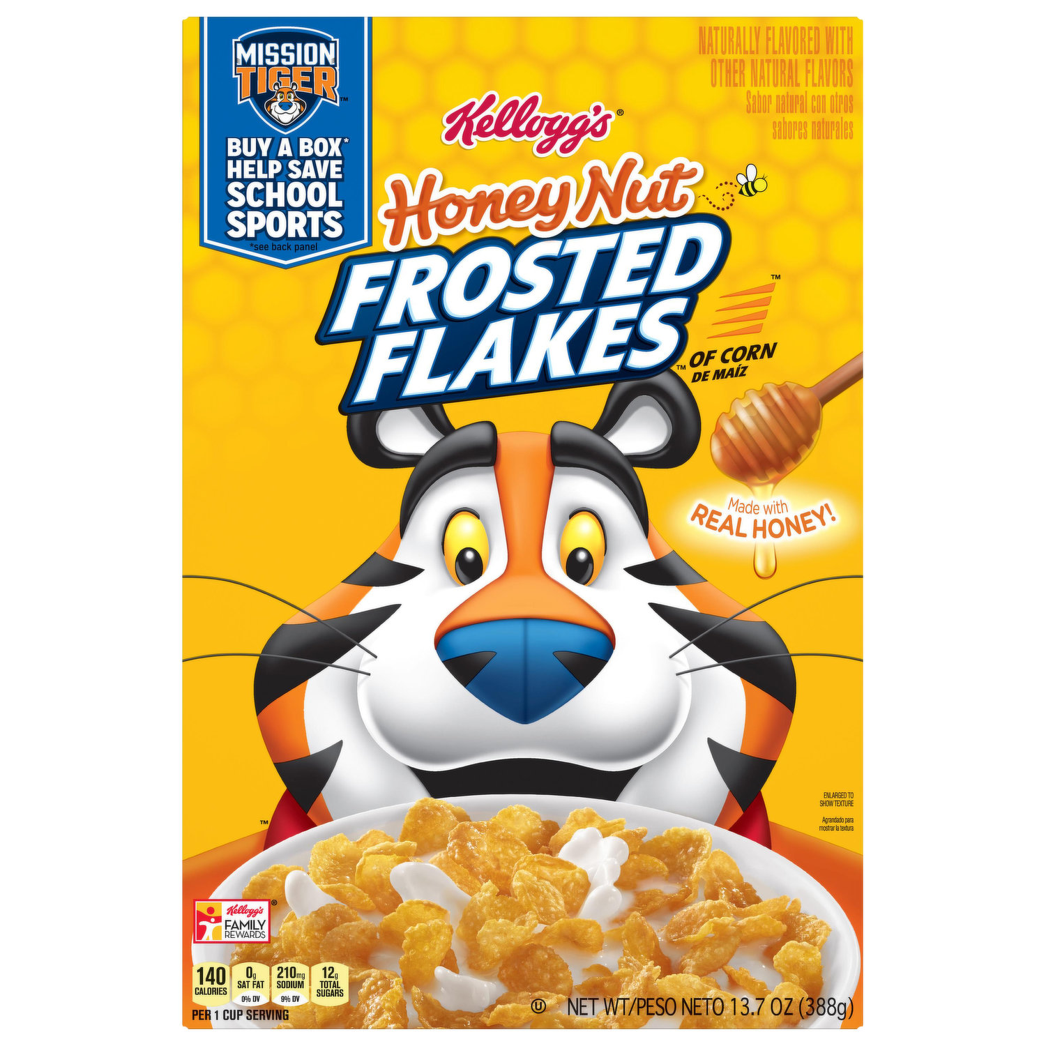 Frosted Flakes Cereal, Honey Nut - FRESH by Brookshire's