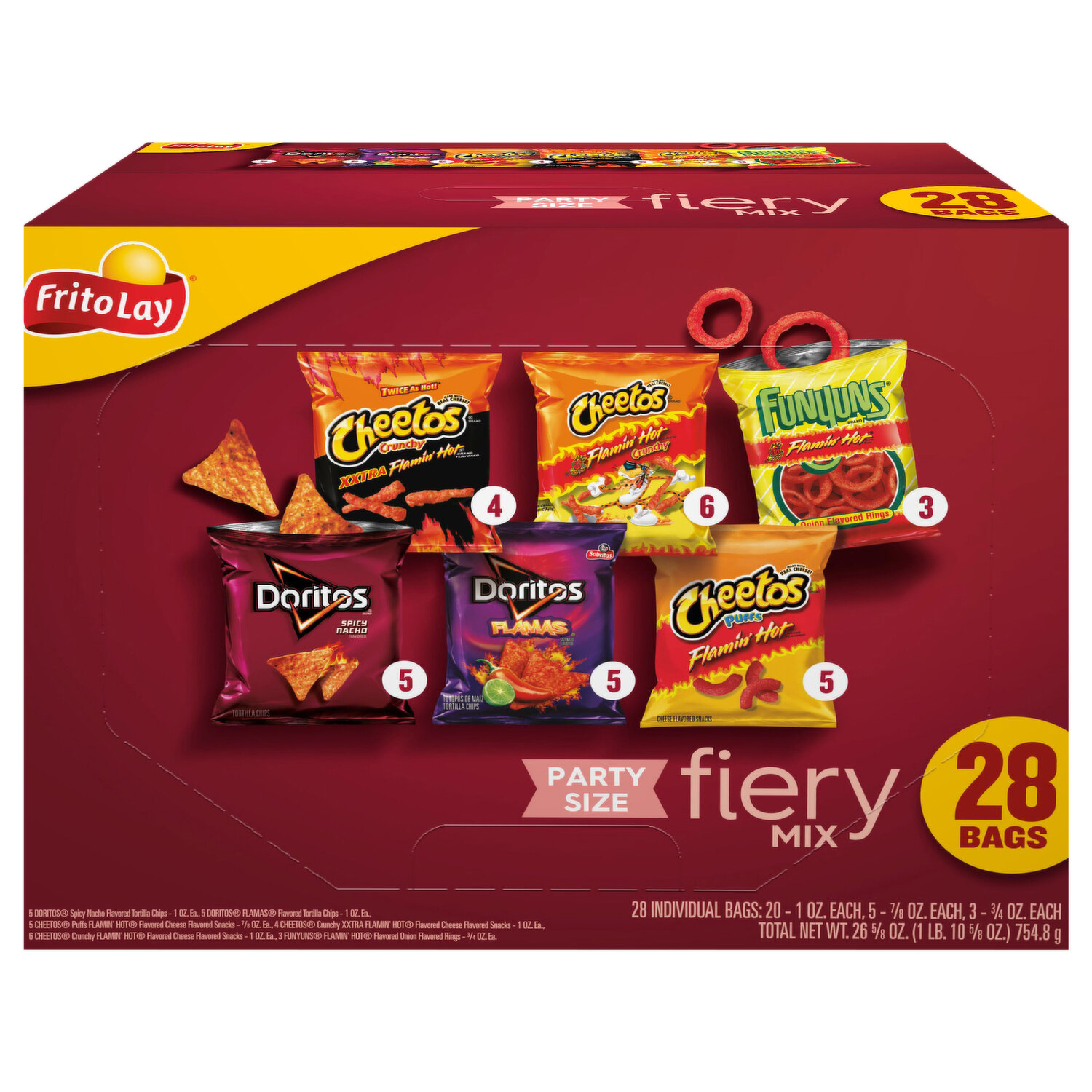 Frito Lay Fiery Mix, Party Size - Super 1 Foods