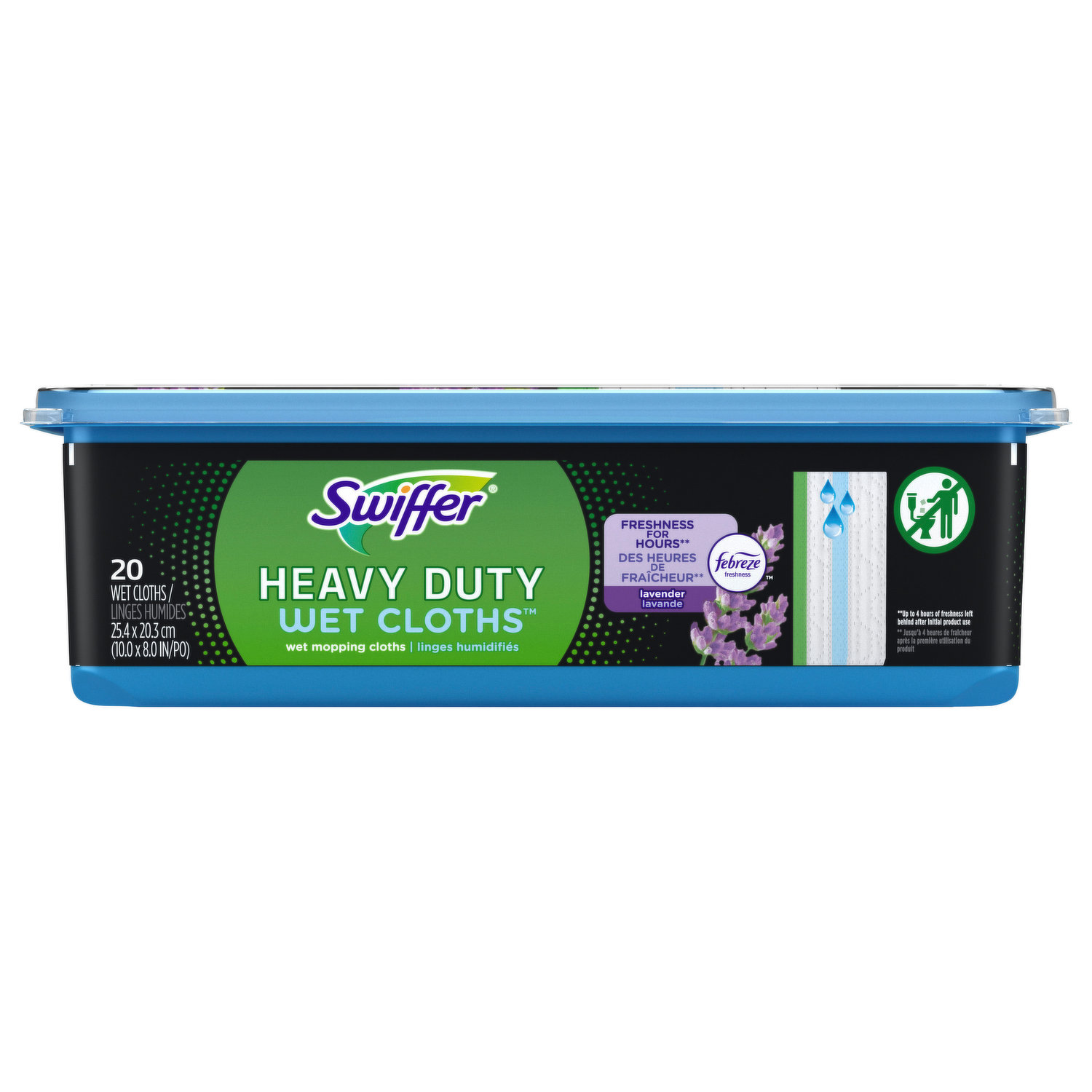 Swiffer Wet Mopping Cloths, Heavy Duty, Lavender - Brookshire's