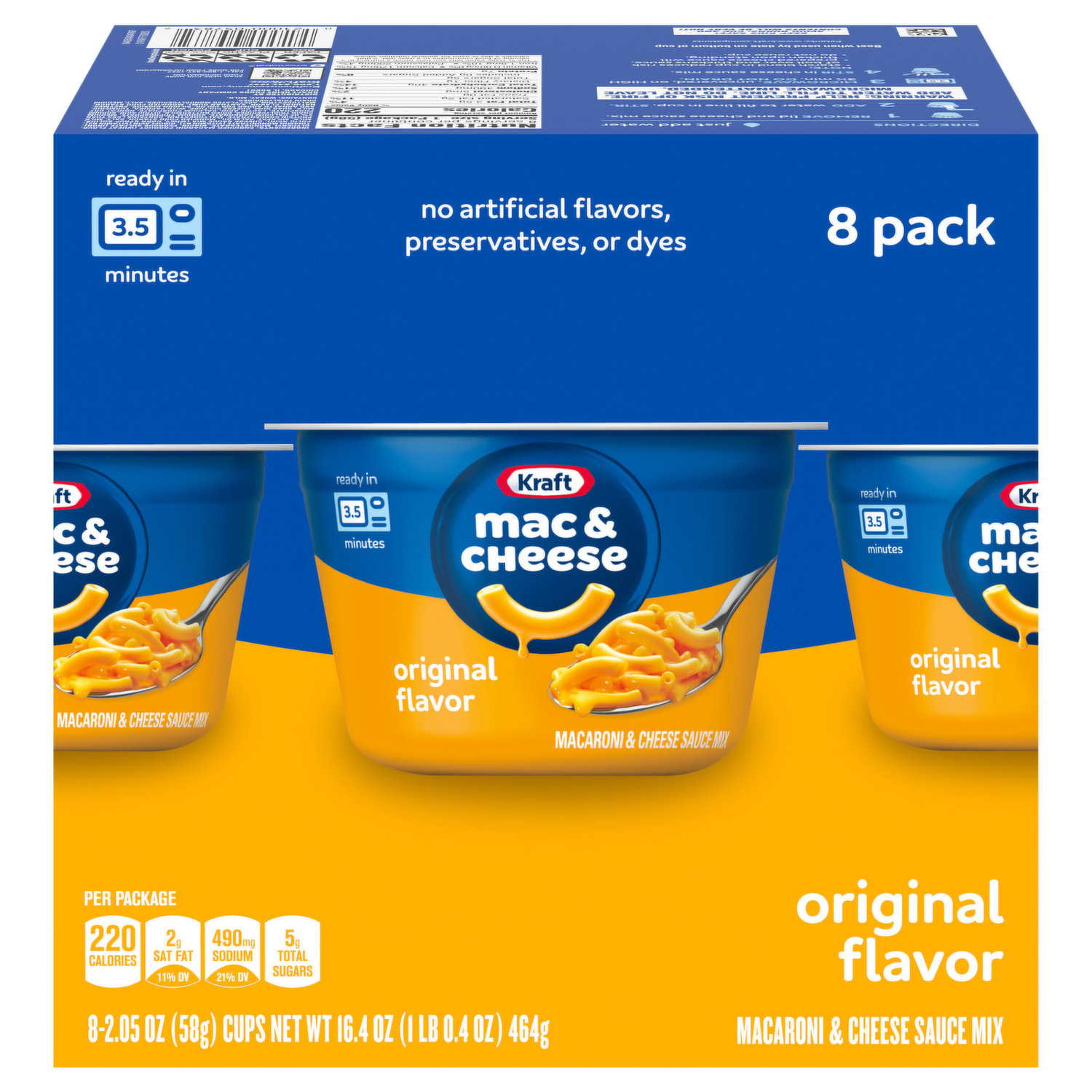 Kraft Macaroni & Cheese, Original Flavor, Family Size - FRESH by