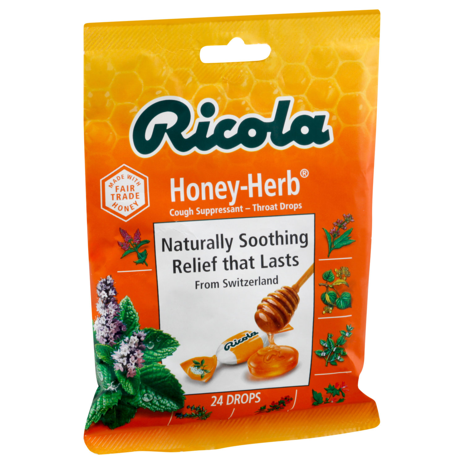 Ricola Natural Herb Cough Suppressant Throat Drops Original