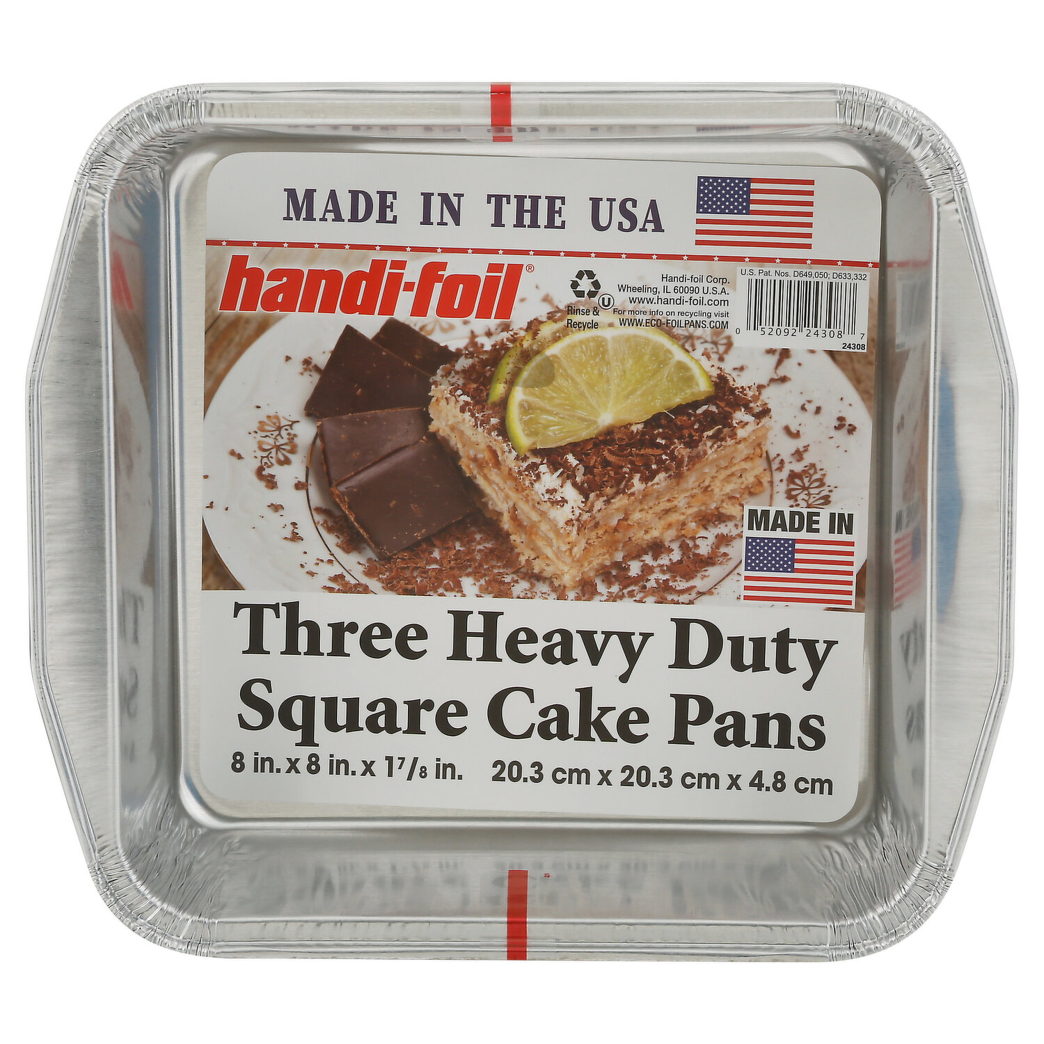 Handi-foil iChef Cook-N-Carry & Serve Cake Pans with Lids Square 8 x 8 - 2  Count - Safeway