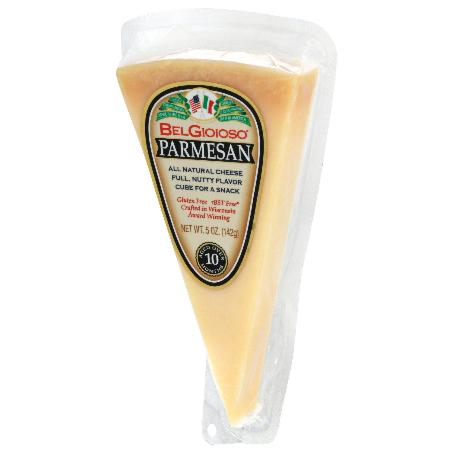 BelGioioso Fresh Mozzarella Cheese Ball, Specialty Soft Cheese,  Refrigerated 8 oz Plastic Wrapping 