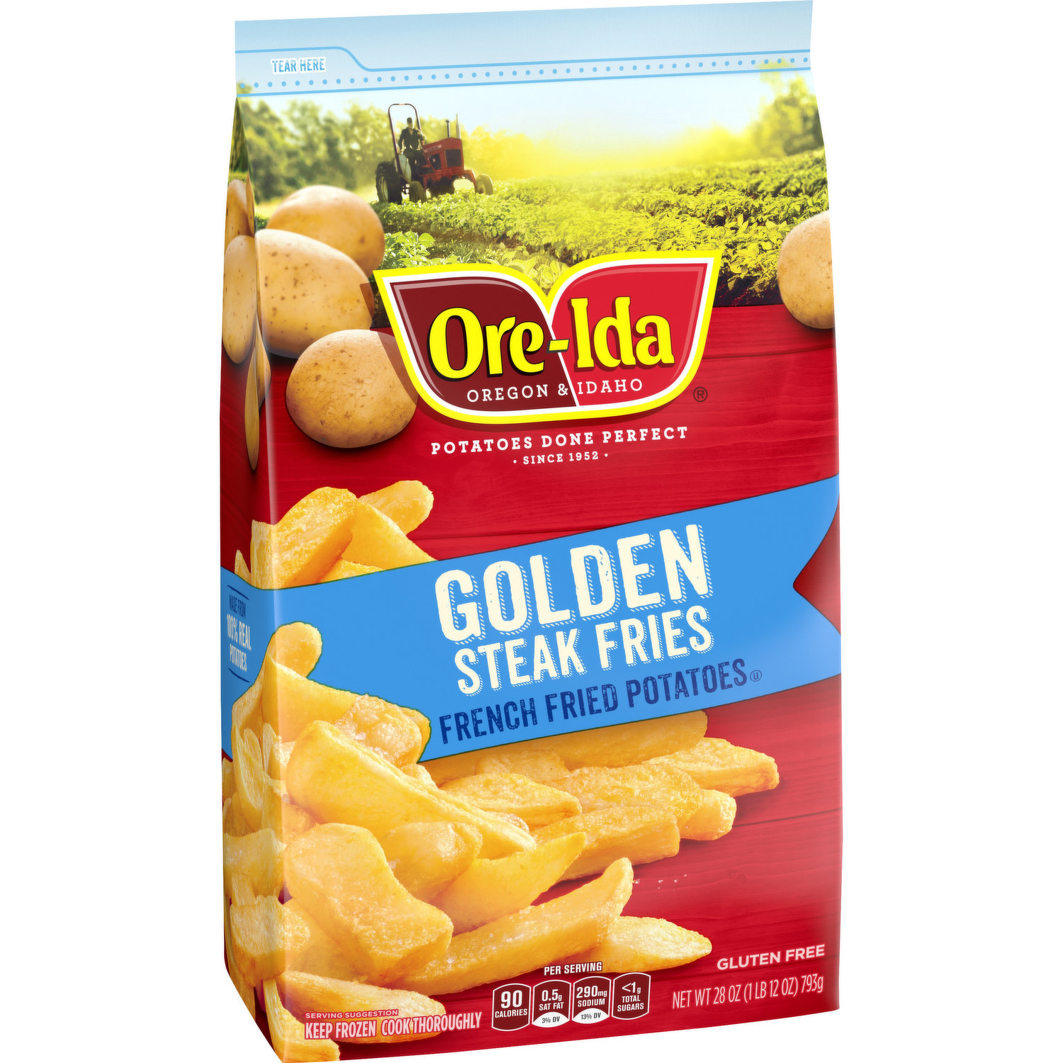 Ore-Ida Golden French Fries, French Fried Frozen Potatoes, 32 oz Bag