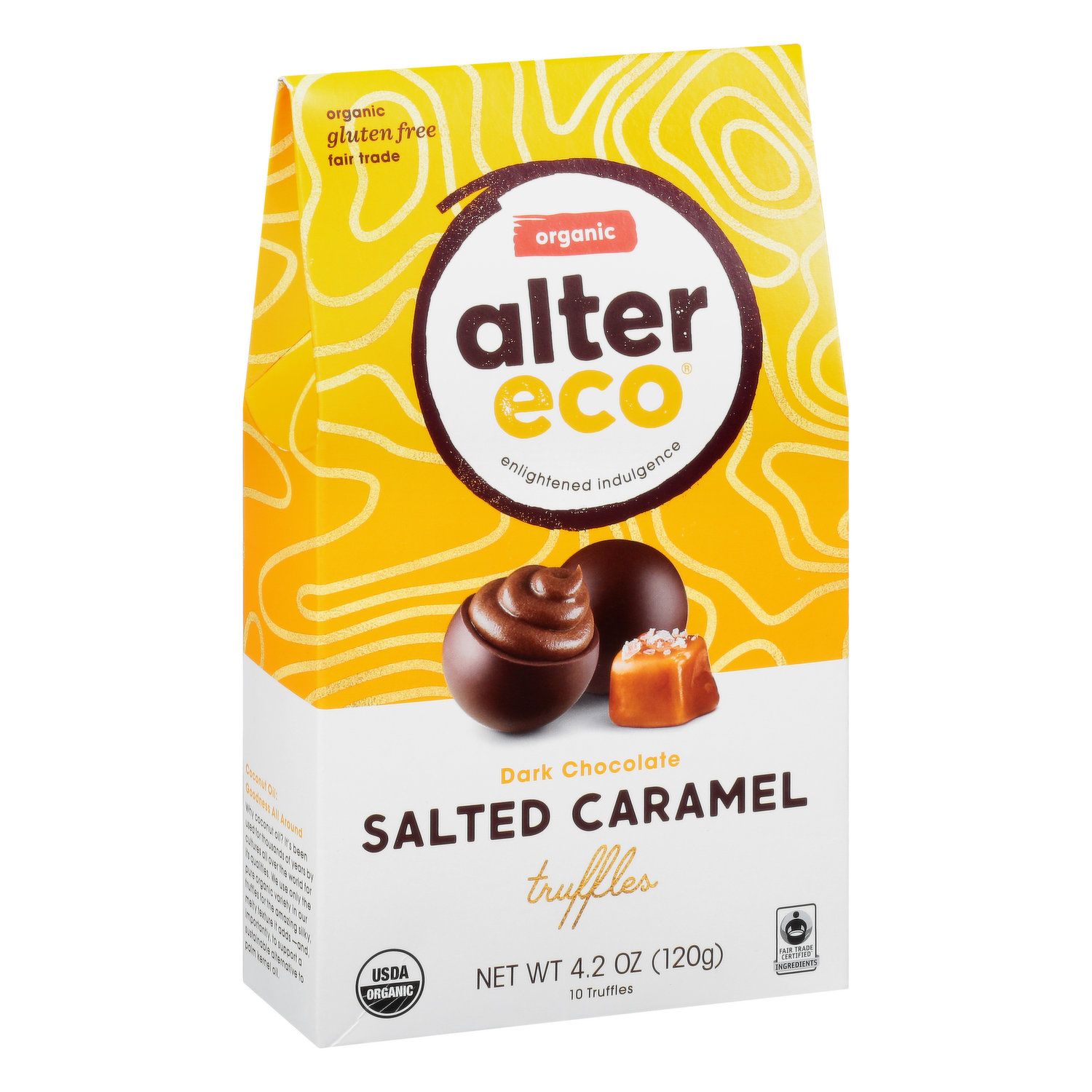 Alter Eco Chocolate, Organic, Deep Dark Salted Burnt Caramel, Candy