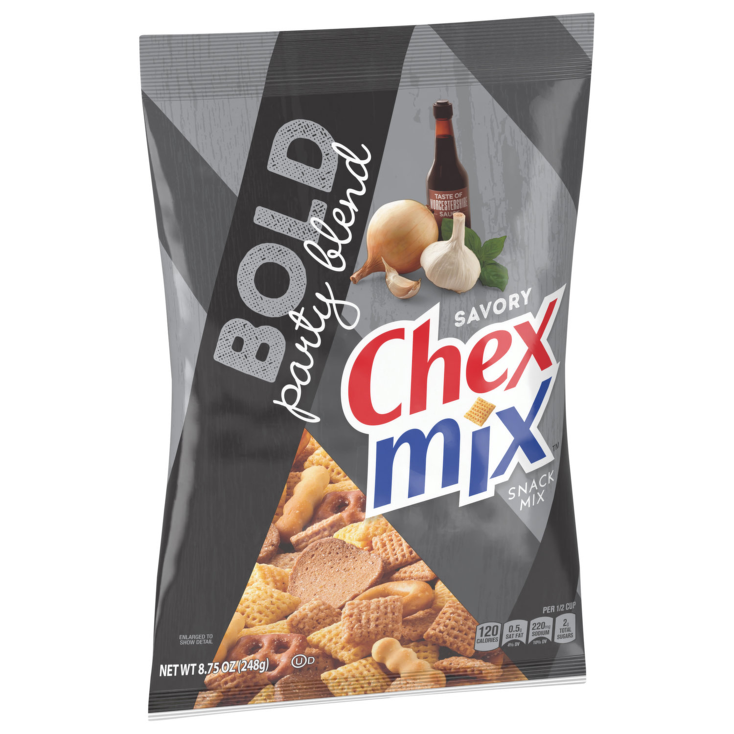 Chex Mix Savory Bold Party Blend Snacks, 8.75 oz Bag