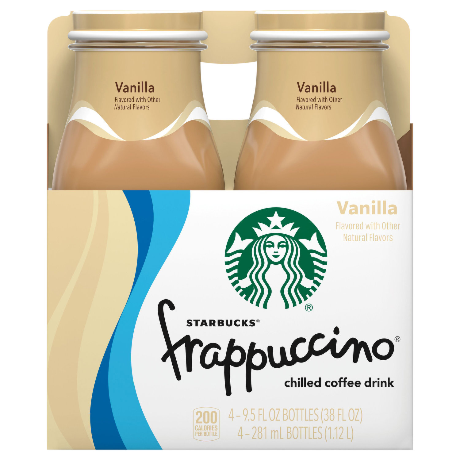 Starbucks Frappuccino Coffee Drink Vanilla Flavored 13.7 fl oz bottle