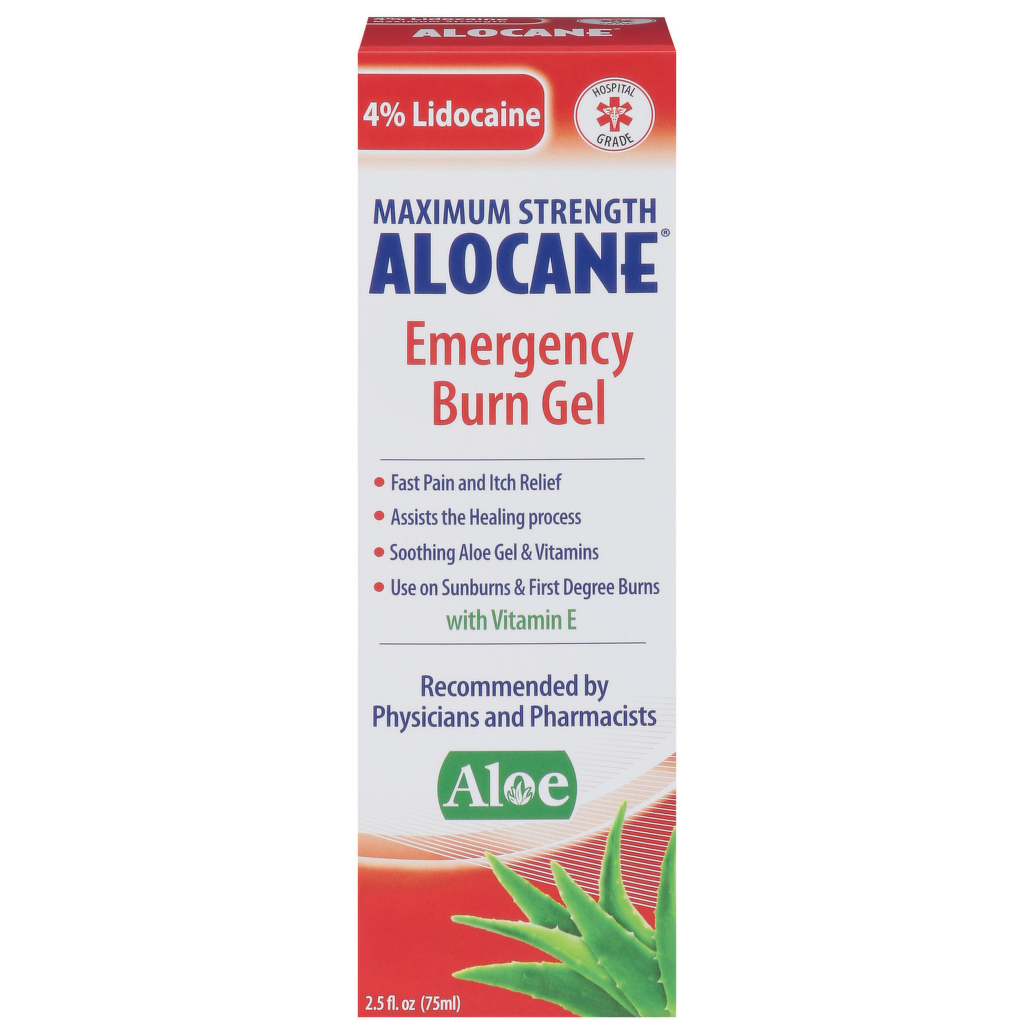 Alocane Emergency Burn Gel, Maximum Strength