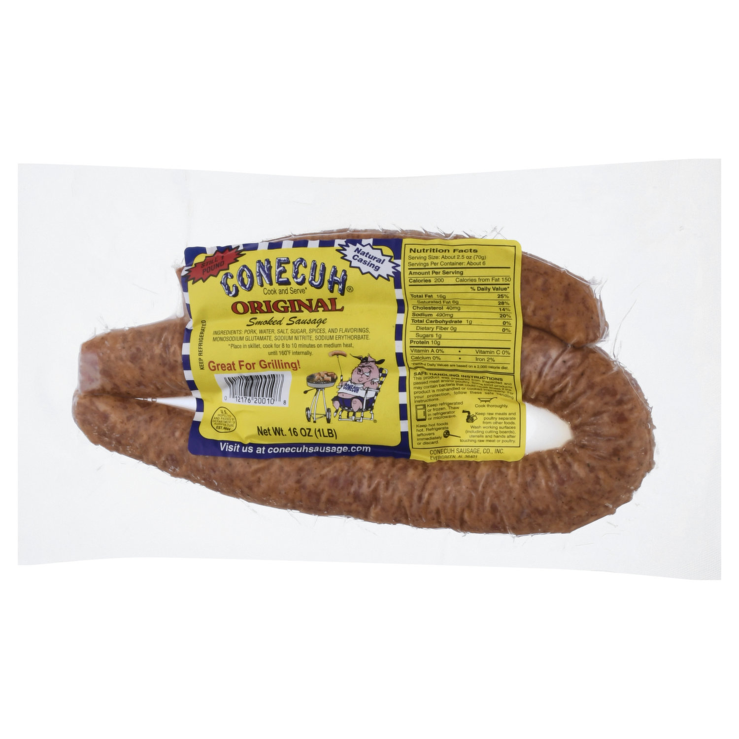 Jumbo White Lightnin' Moonshine Sausage — Wampler's Farm Sausage