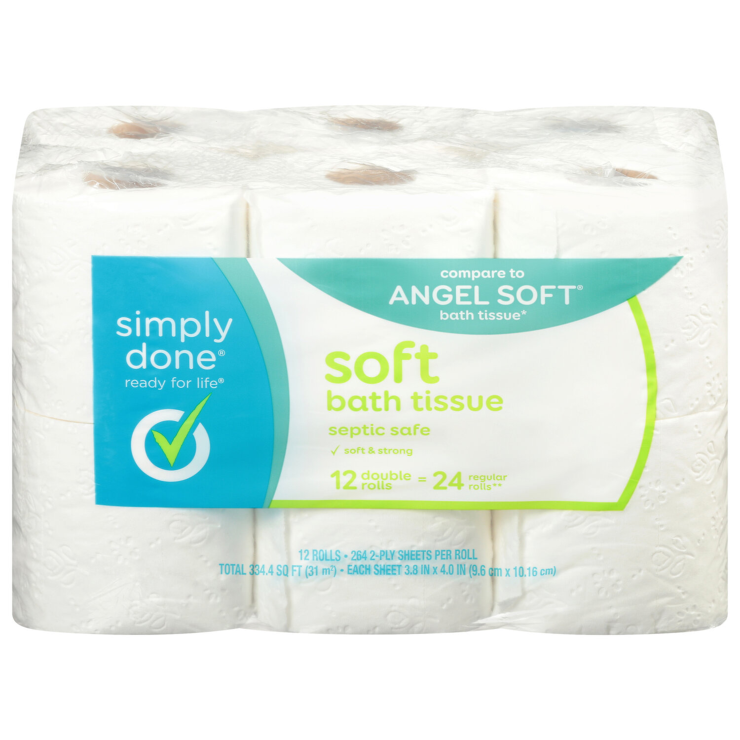 Simply Supplies  Guest Choice 2-Ply Bath Tissue, 500 Sheets, White