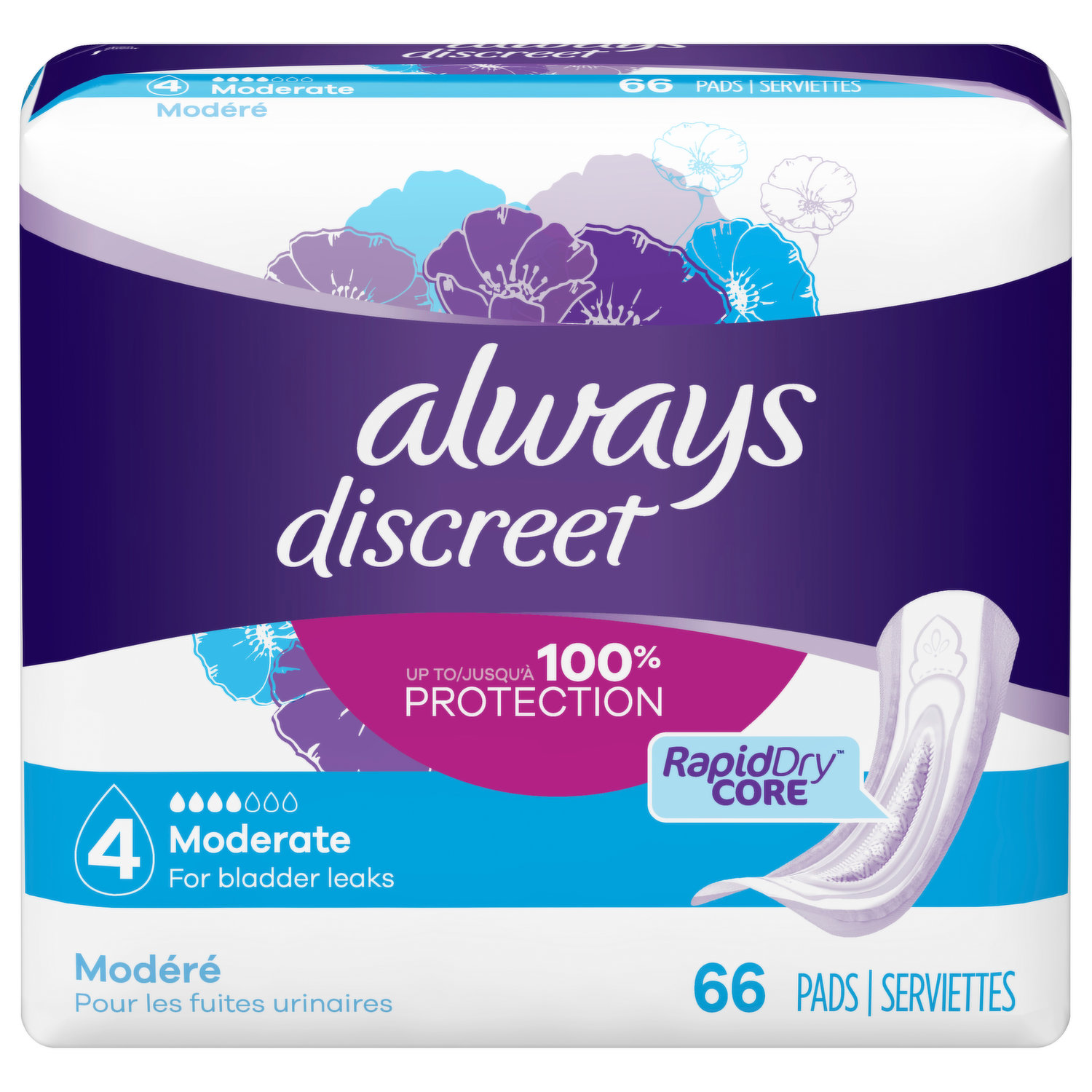 Always Discreet Underwear, Boutique, Maximum, S/M, Lightly Scented «  Discount Drug Mart