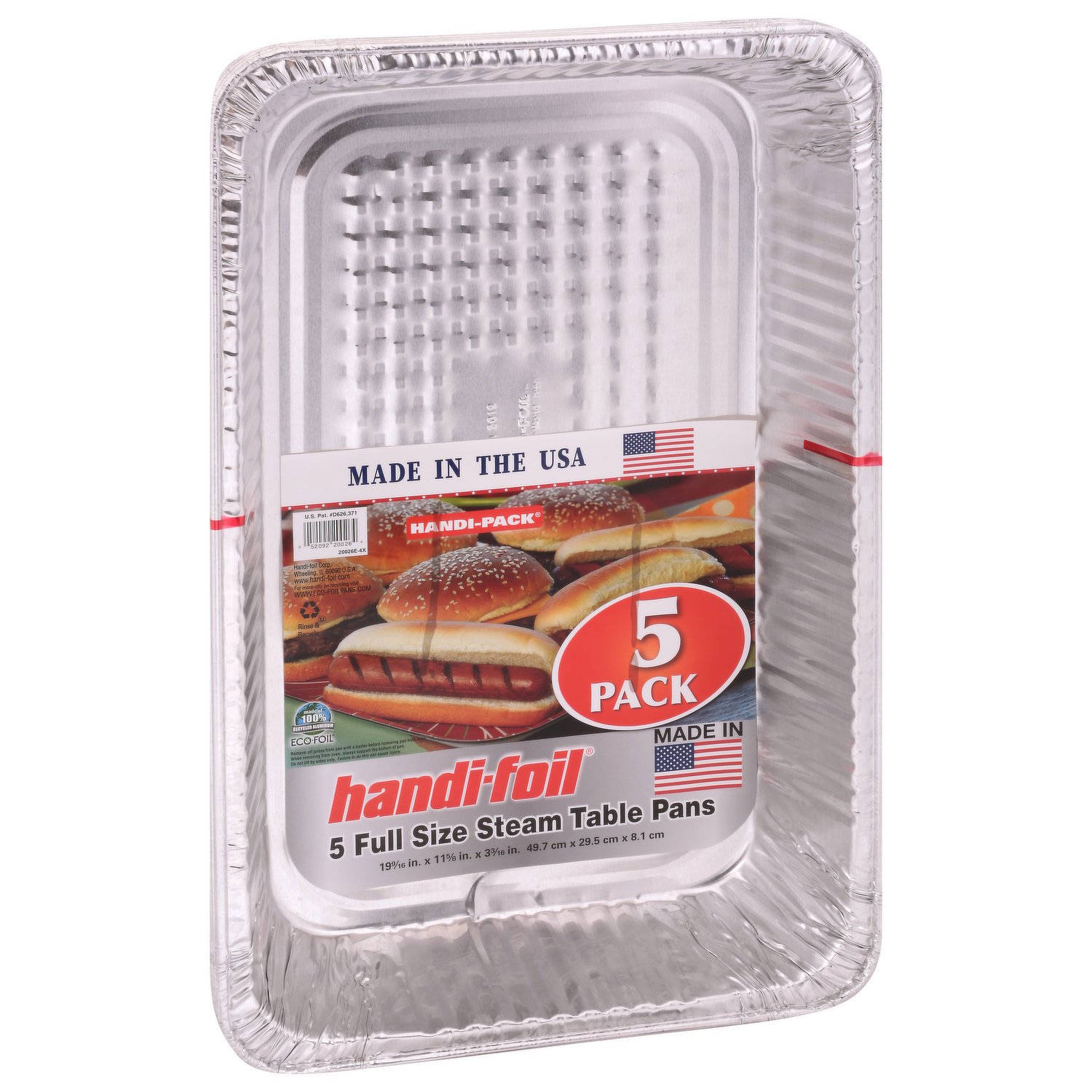 Handi-foil® Storage Containers and Board Lids - Silver, 5 pk / 7.9 x 5.4 in  - Harris Teeter