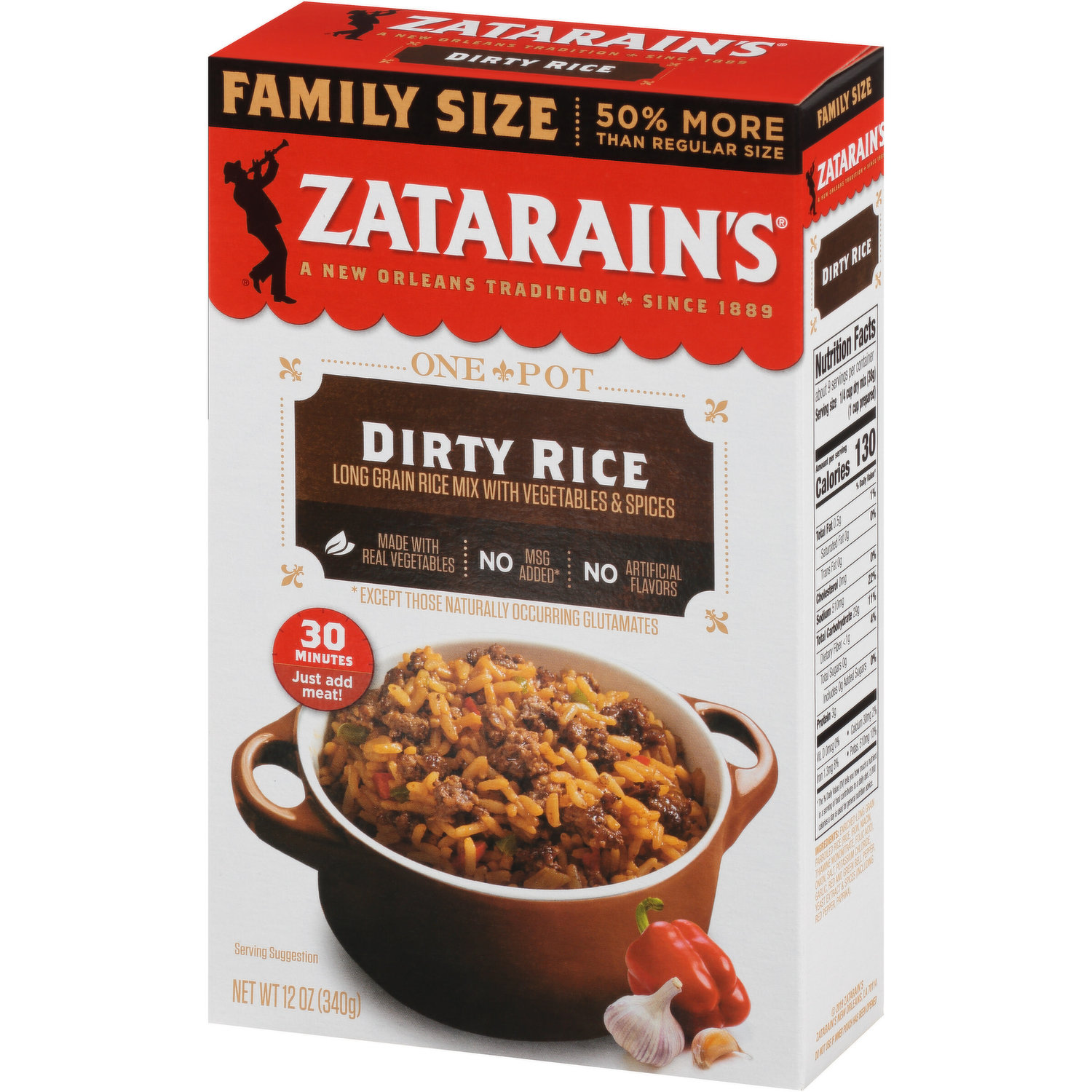 Zatarain's® Southern BBQ Rice Mix Side Dish 6 oz. Box