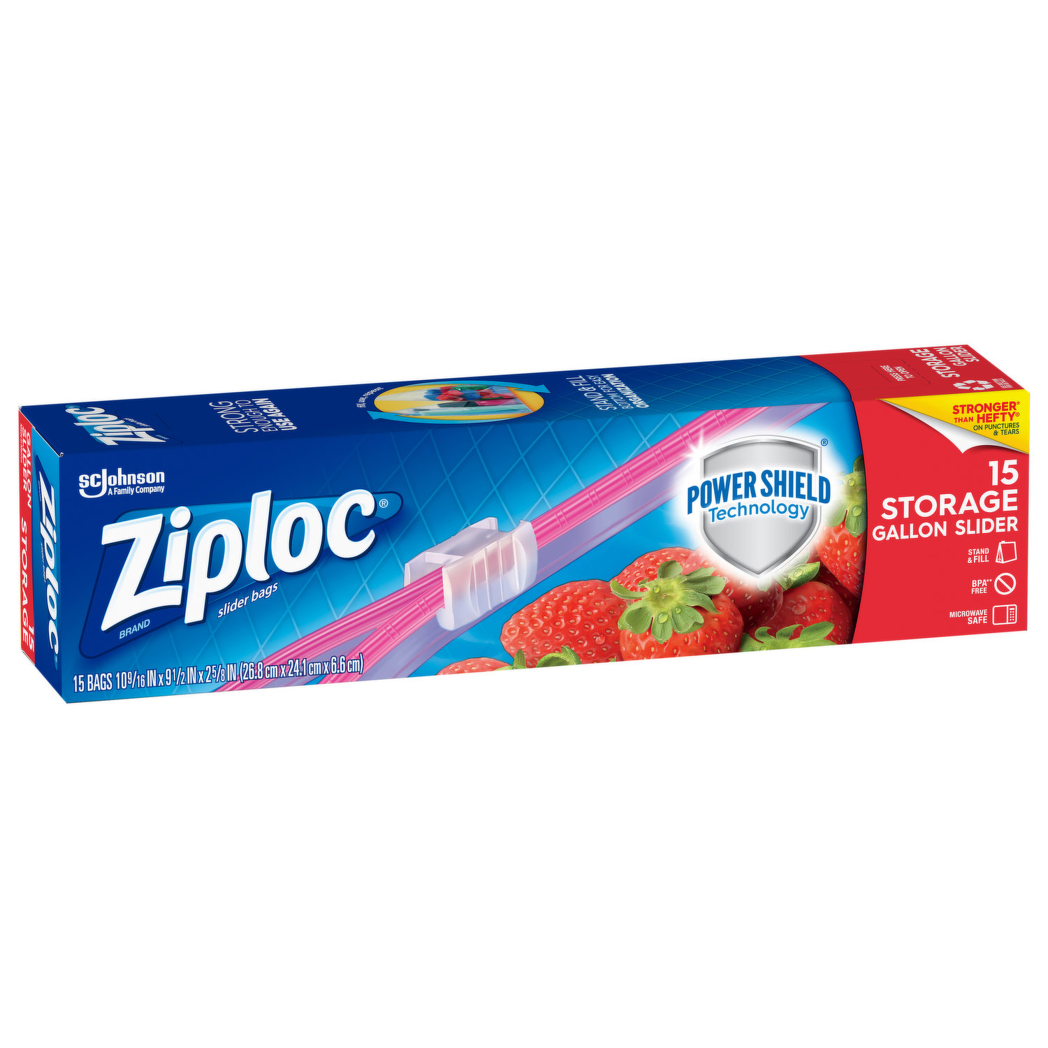 Ziploc Slider Bags, Storage, Gallon