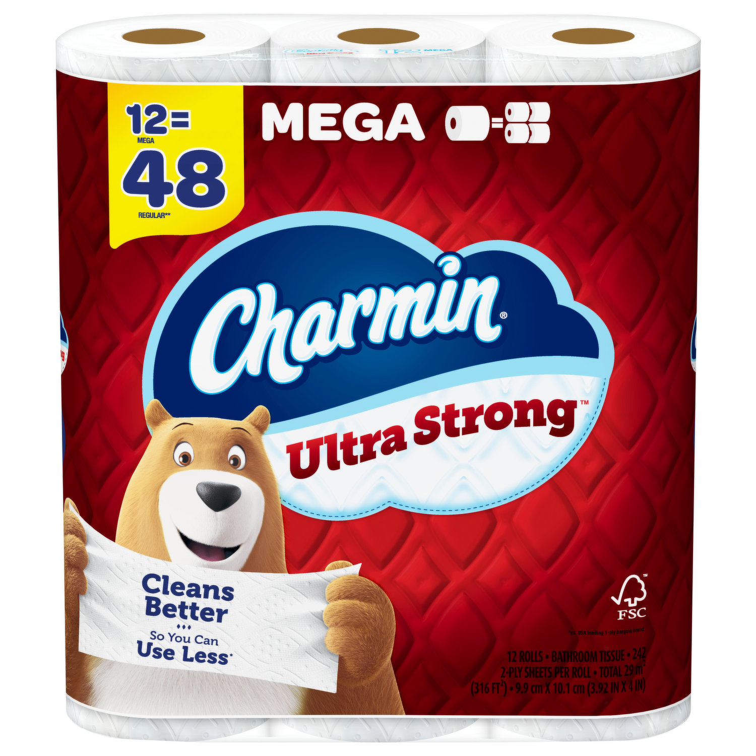 Angel Soft Toilet Paper, 12 Mega Rolls 