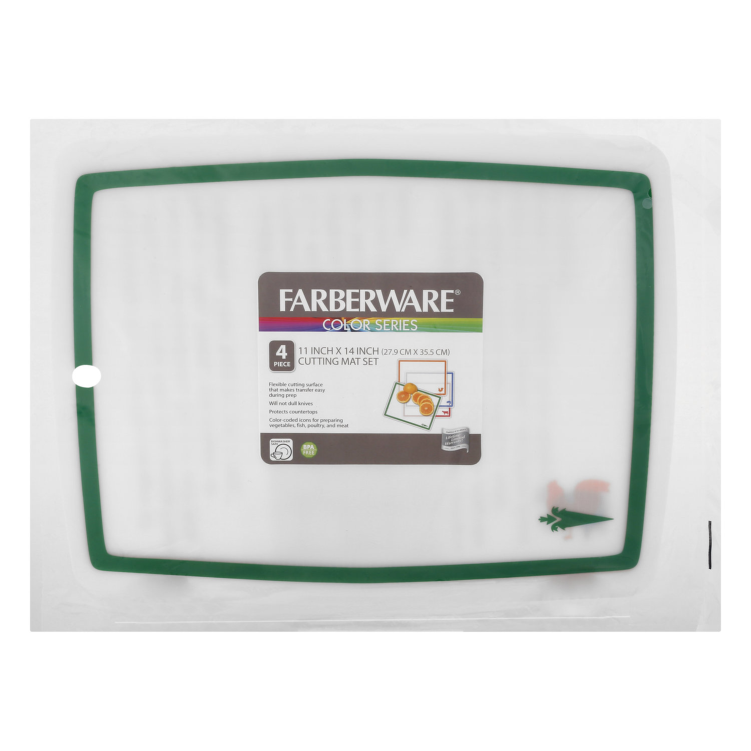 Farberware Cutting Mat Set, Color Series, 4 Piece