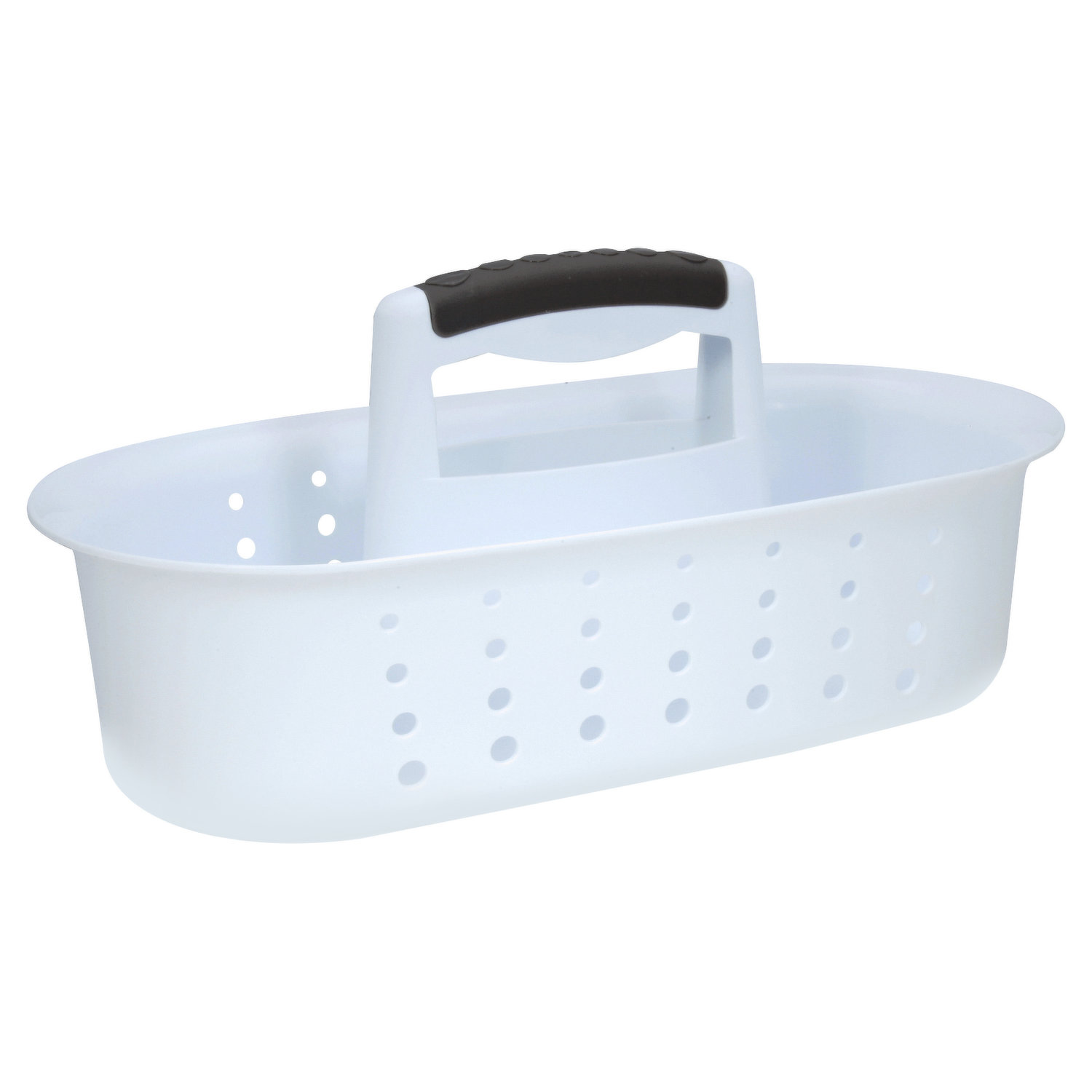 Mdesign Plastic Shower Caddy Storage Organizer Basket With Handle -navy  Blue : Target