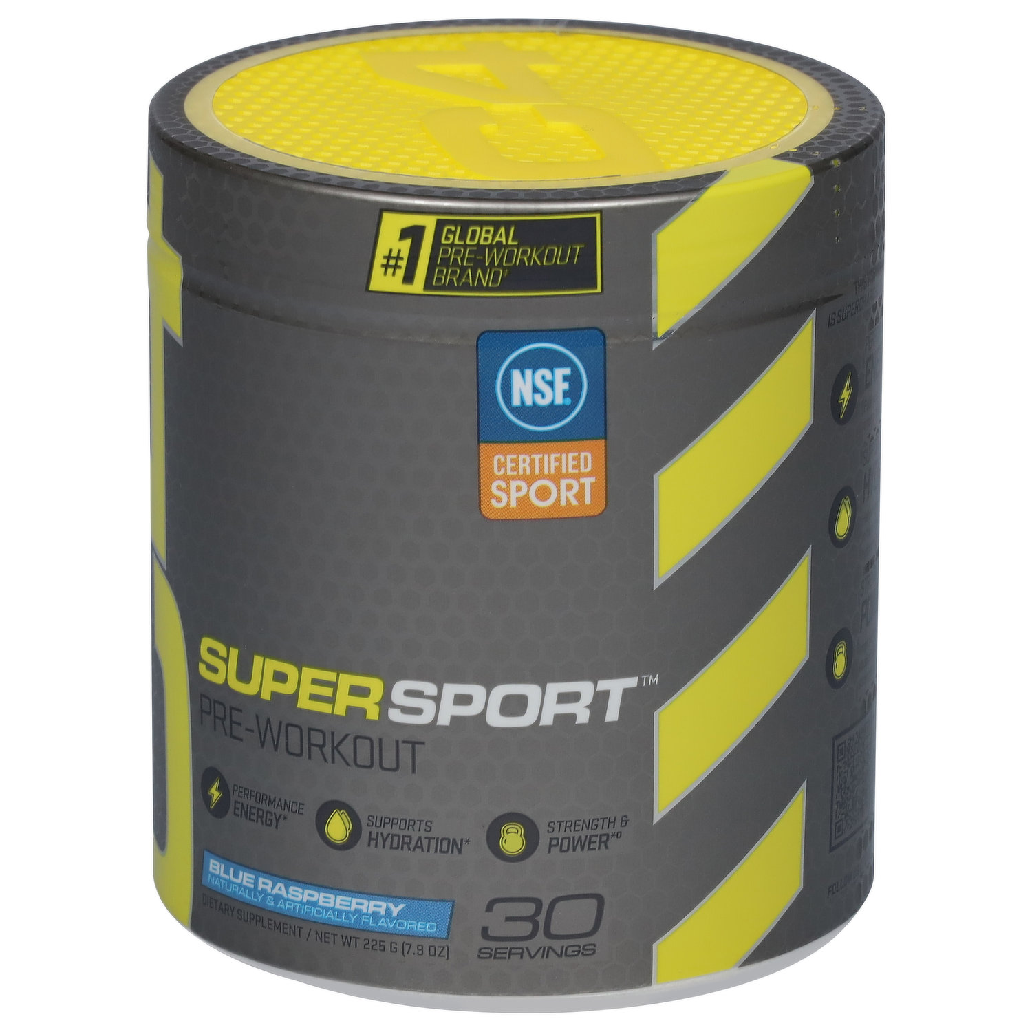 Super Sport Blue Raspberry Pre-Workout Dietary Supplement