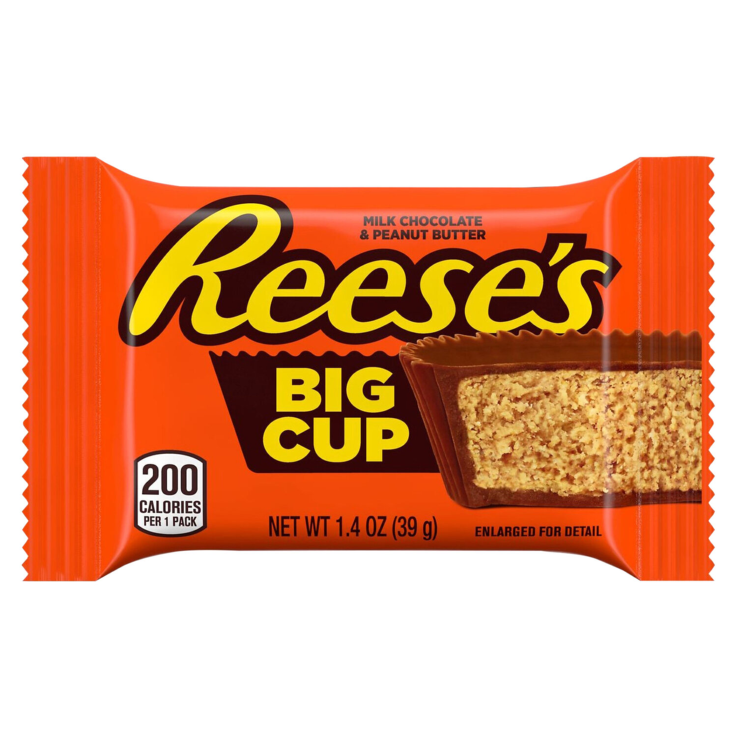 REESE'S Big Cup Milk Chocolate Peanut Butter Cup, 1.4 oz