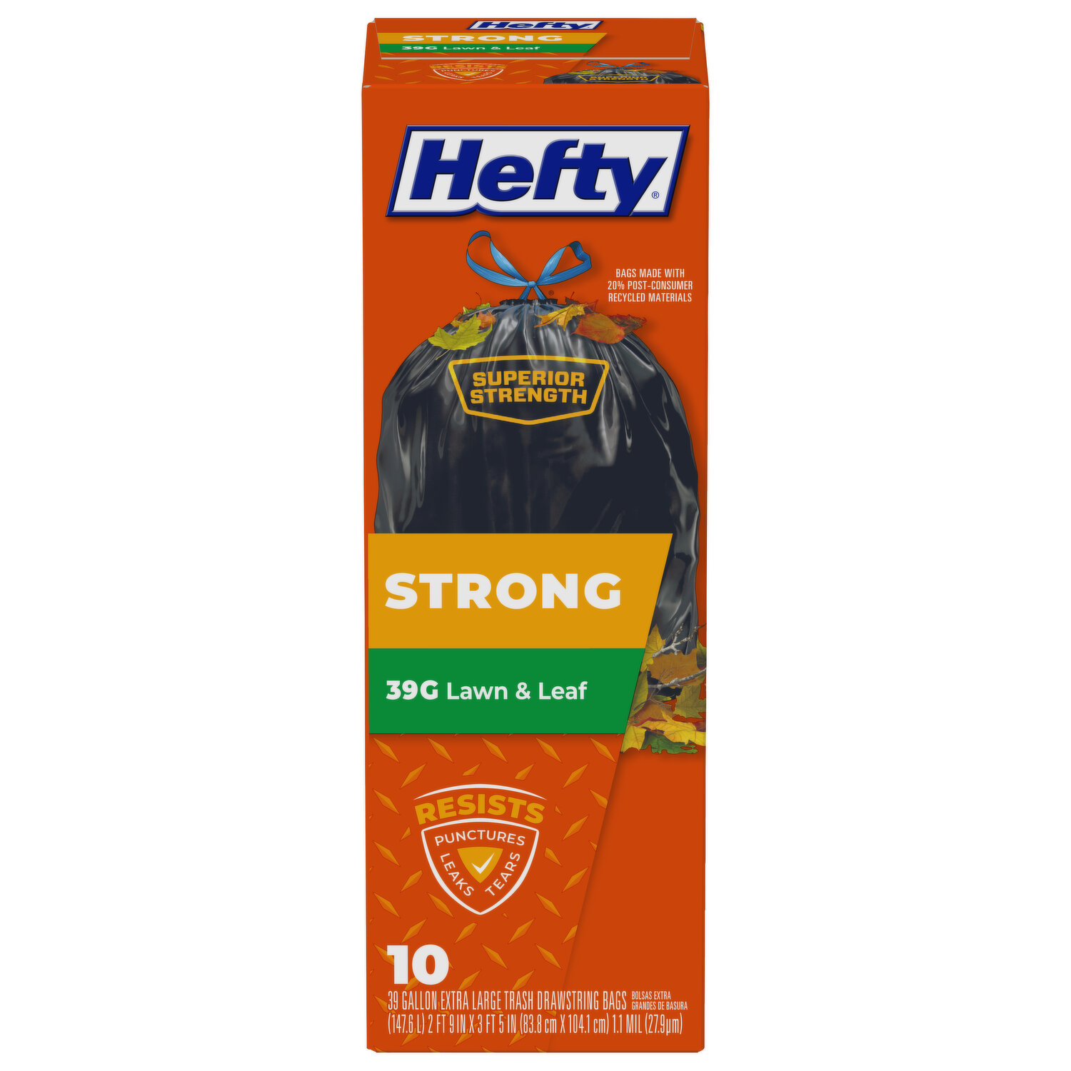  Hefty Strong Multipurpose Large Trash Bags - 30 Gallon, 56  Count : Health & Household