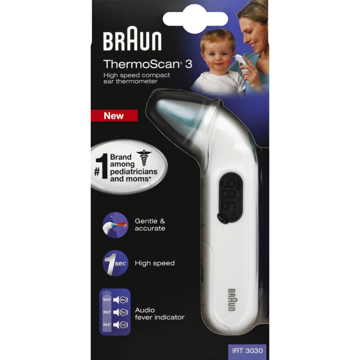 Thermomètre auriculaire Braun ThermoScan 3 IRT 3030