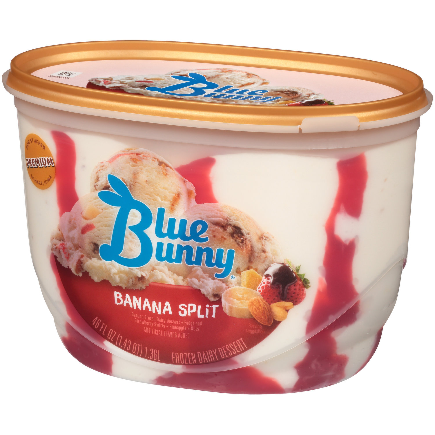 Play Dough – Swirl of banana, cherry, and blue moon ice creams
