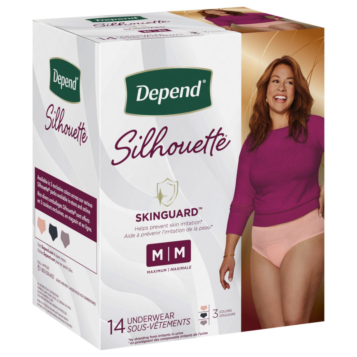 Save on Depend Women's Night Defense Incontinence Underwear Blush L Order  Online Delivery