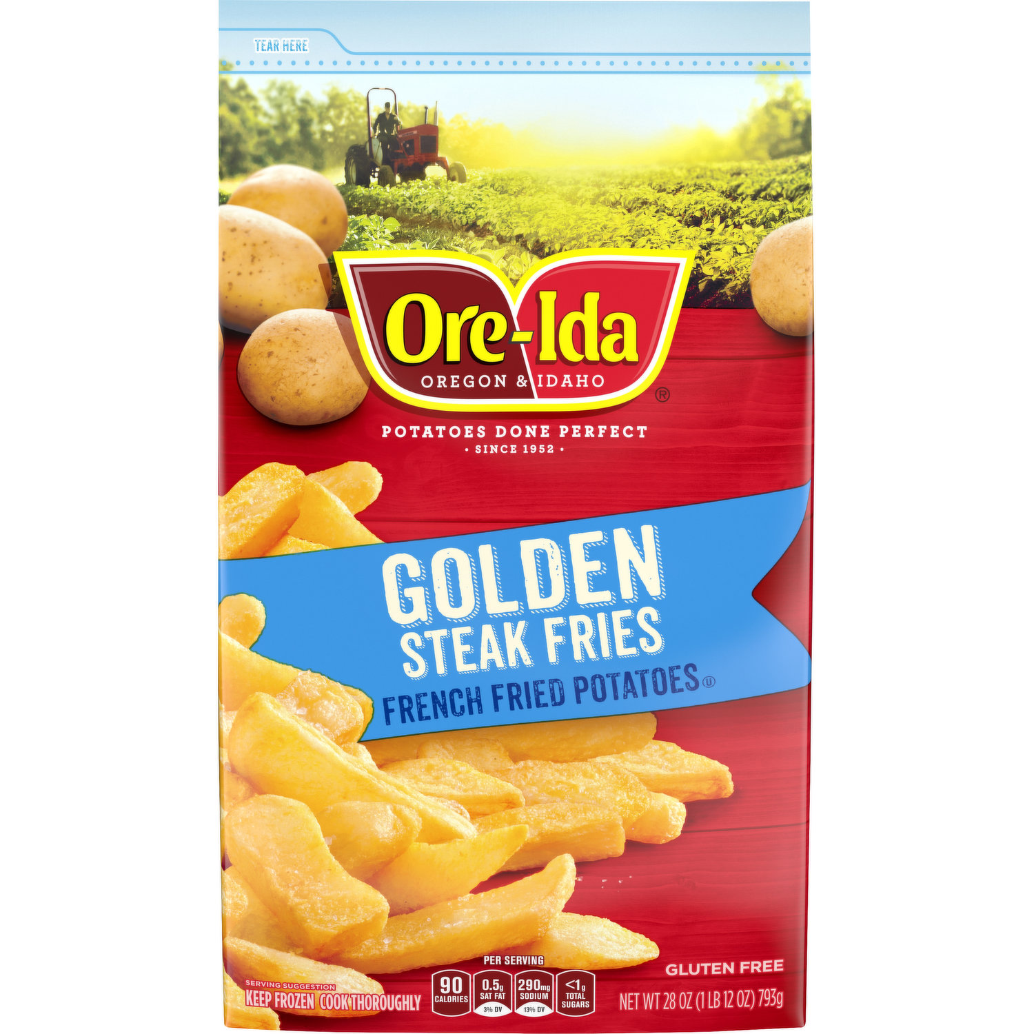 Ore-Ida Golden Tater Tots Seasoned Shredded Frozen Potatoes Value Size, 5  lb Bag