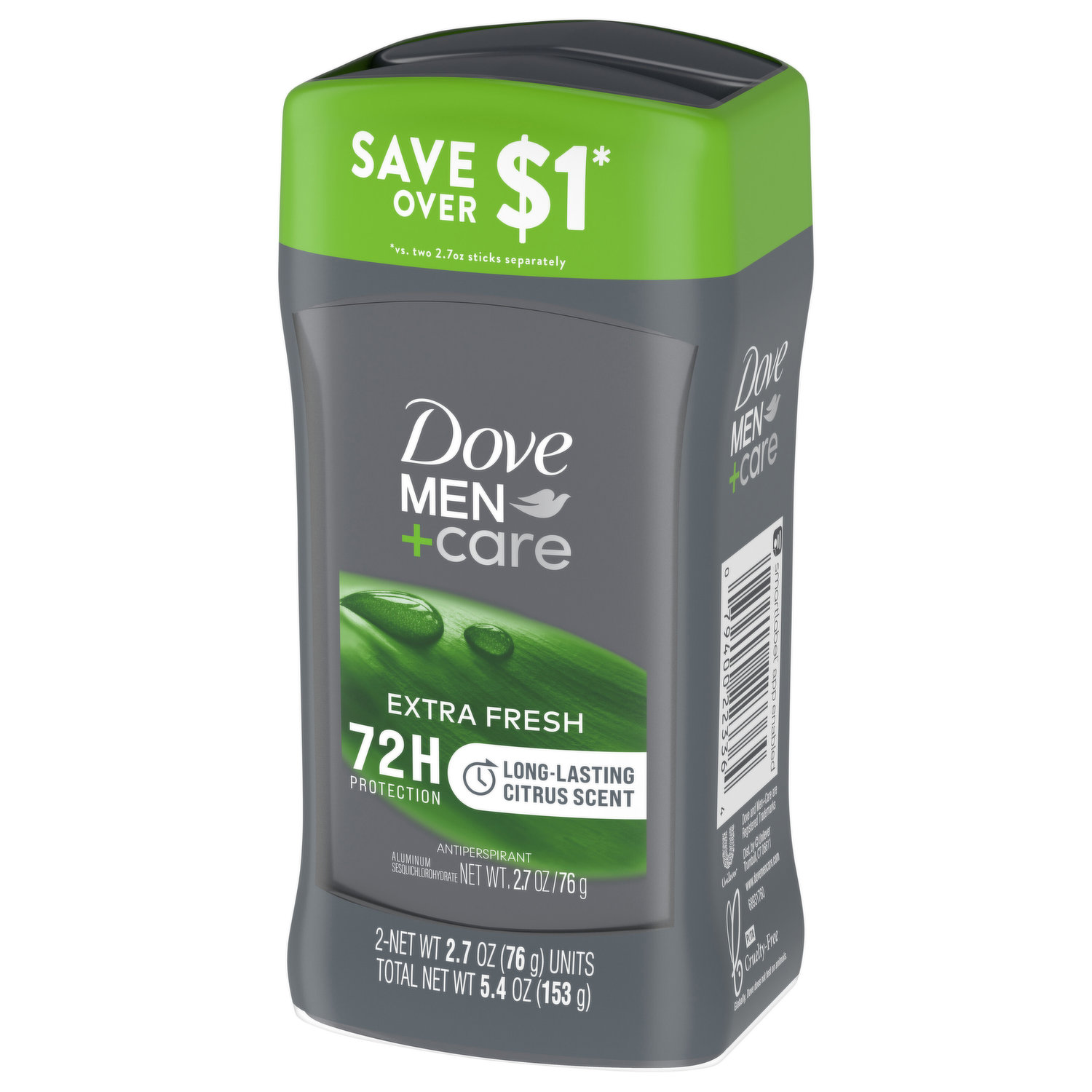 Dove Men+Care Clean Comfort Gift Set for Men, Fresh Face and Body Wash,  Deodorant Stick & Shower Tool, 3 Count 