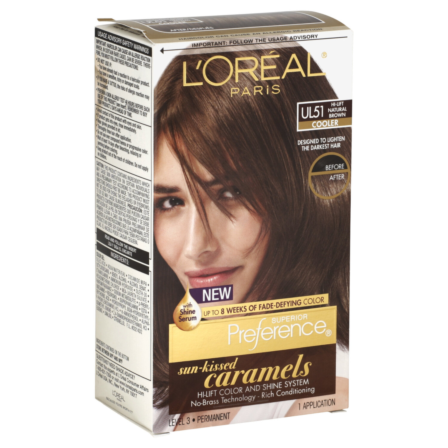 L'Oreal Permanent Color, Sun Kissed Caramels, Cooler, Hi-Lift