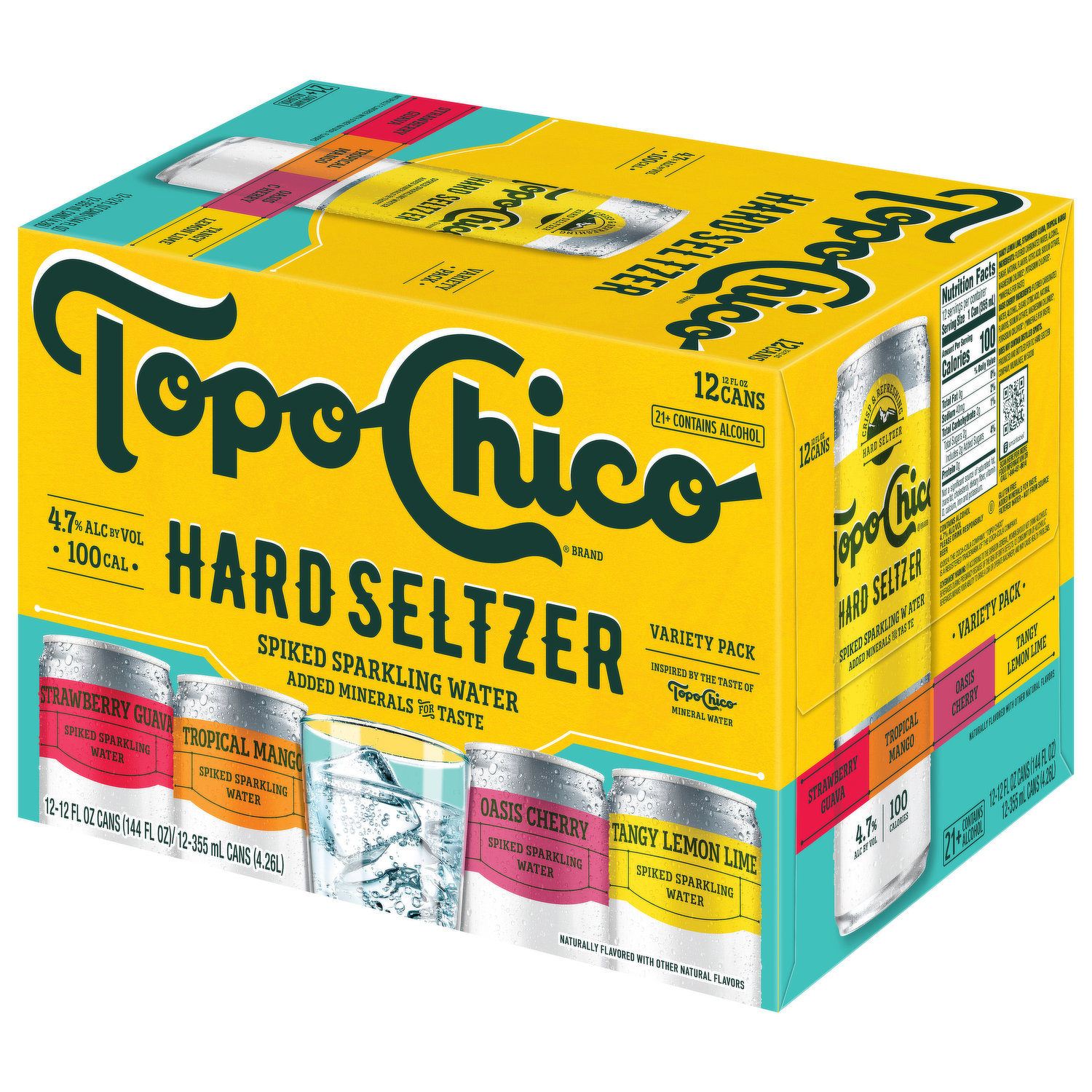 Topo Chico Seltzer Hard Seltzer Variety Pack, 12 cans / 12 fl oz - Foods Co.