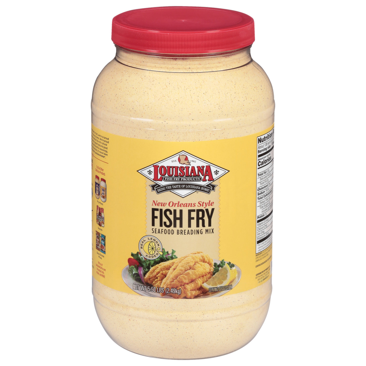 Louisiana Fish Fry Products Seafood Breading Mix, Fish Fry,, 56% OFF