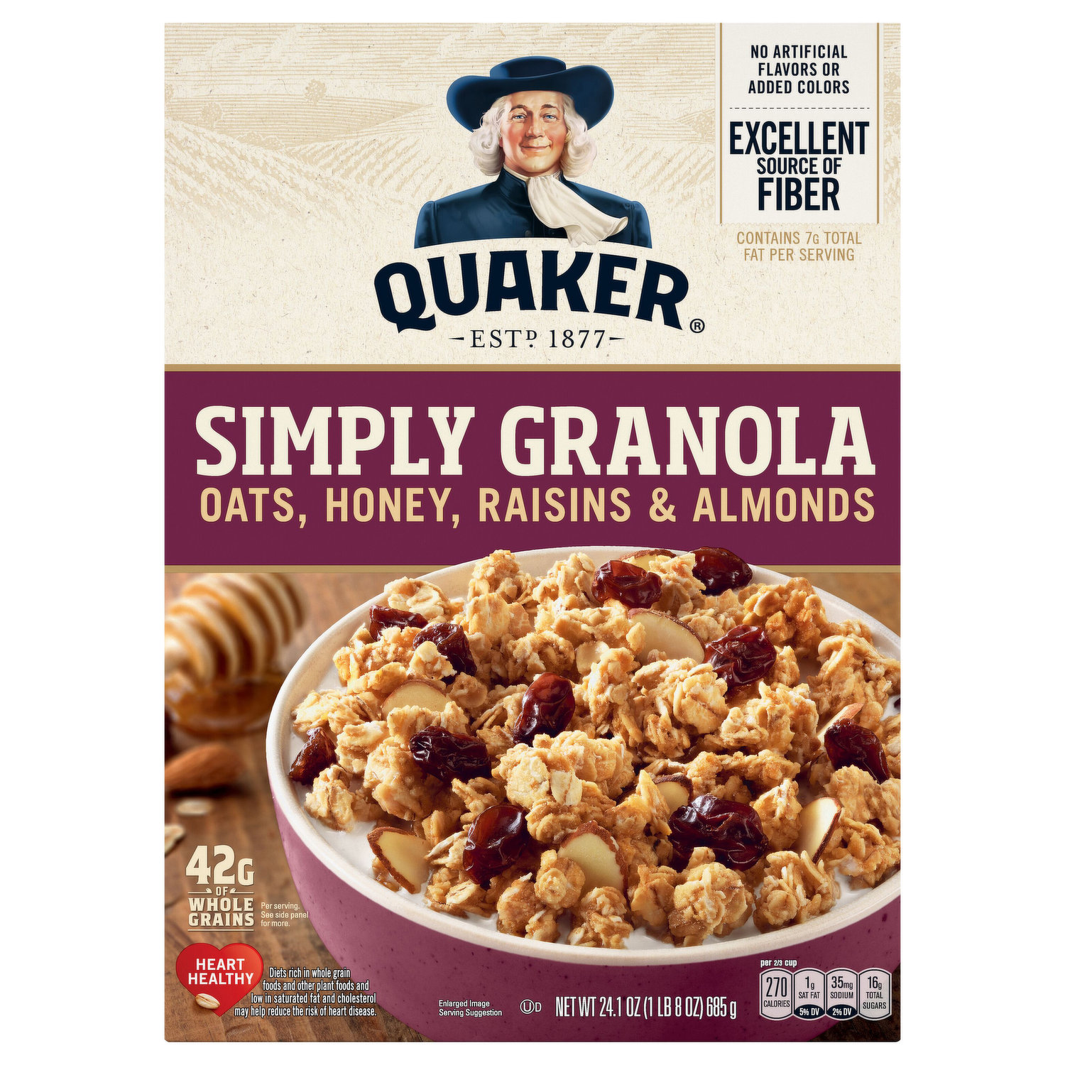 Quaker Simply Granola Oats Honey