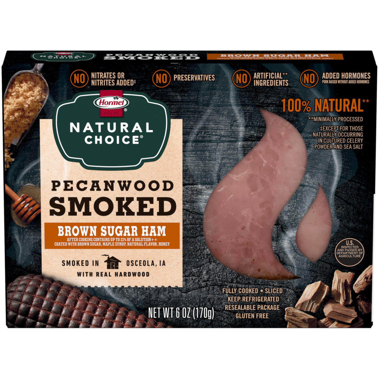 SMOKED Brown Sugar, resealable 8 oz pouch