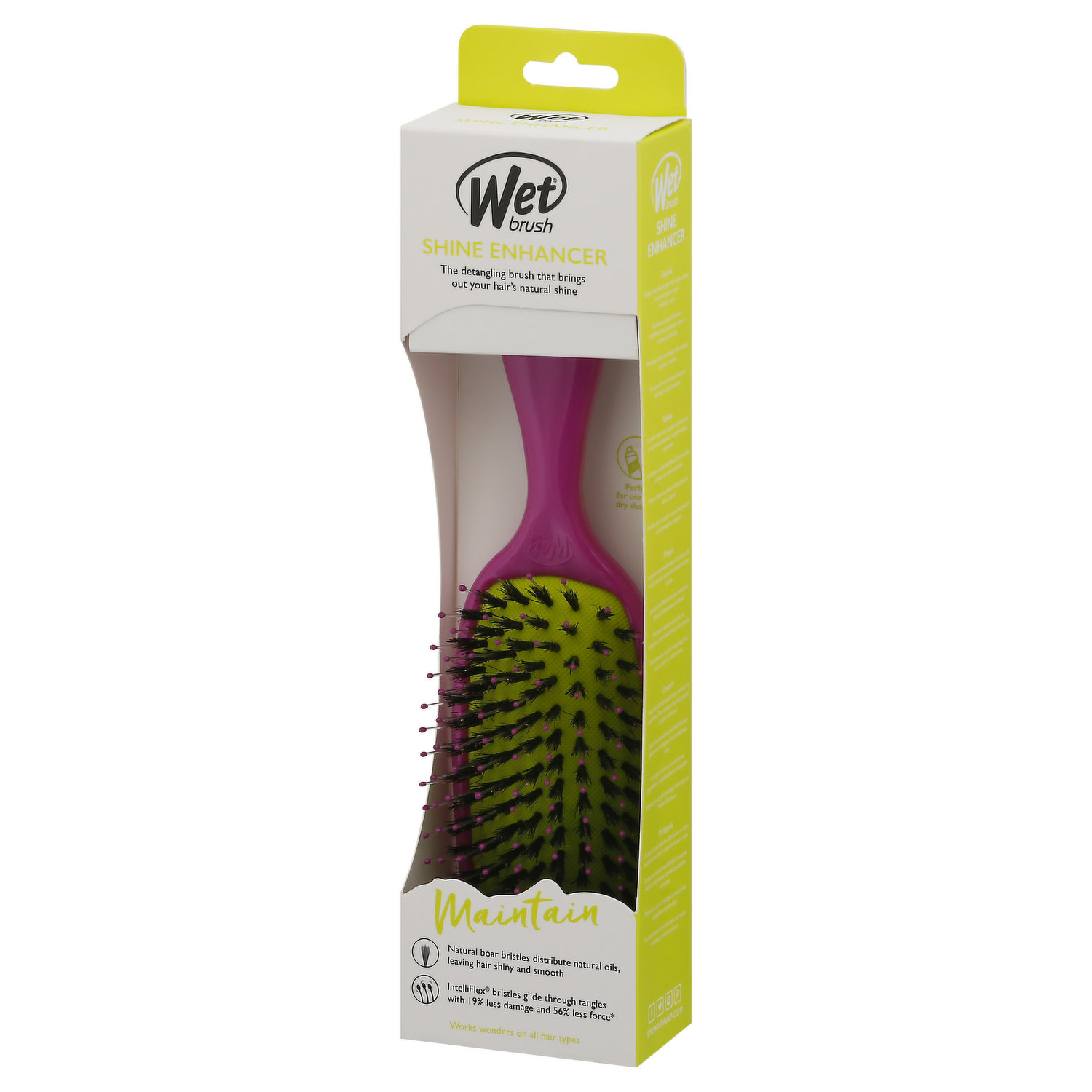 Wet Brush Shine Enhancer Brush, Purple, 1 Ea, 1count