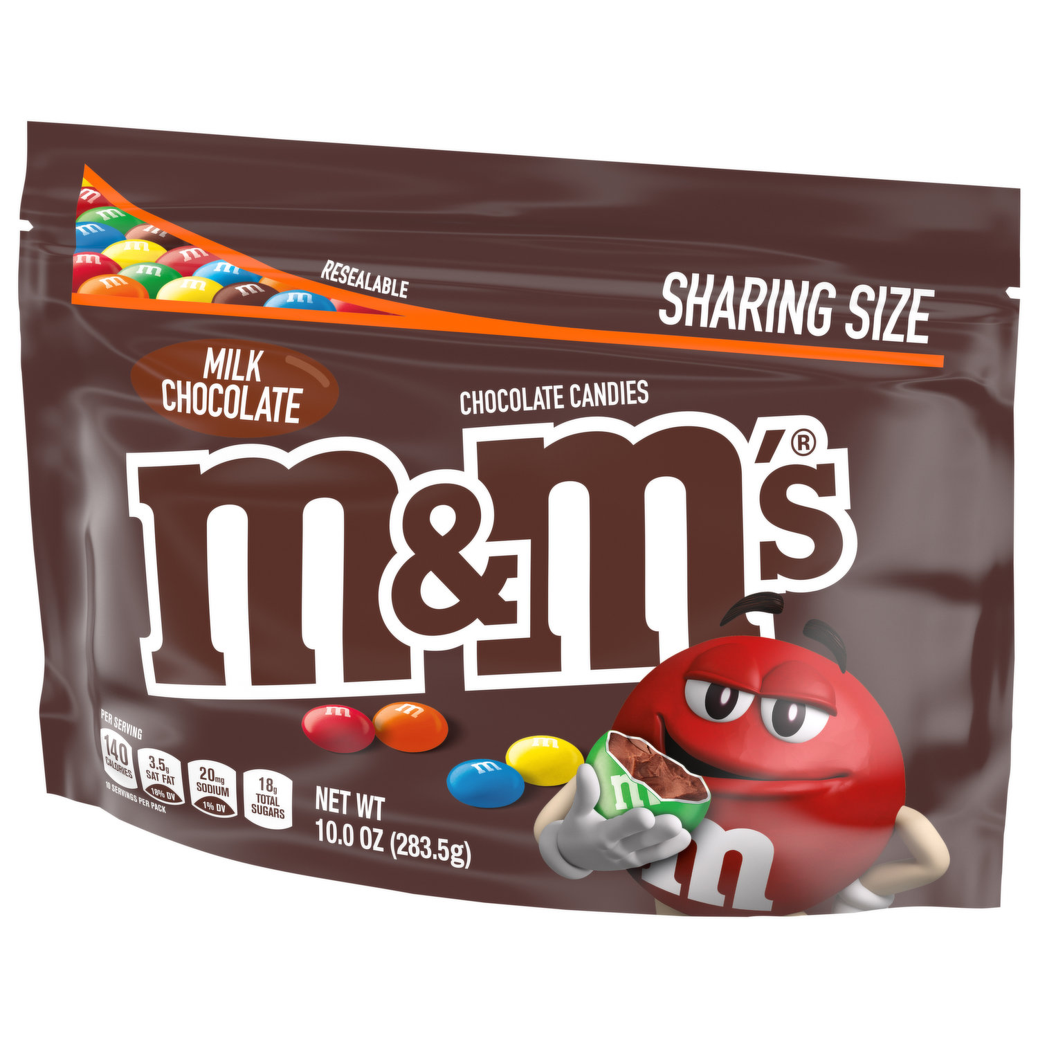 M&M's Milk Chocolate Candies Crunchy Cookie Sharing Size - 7.4 oz