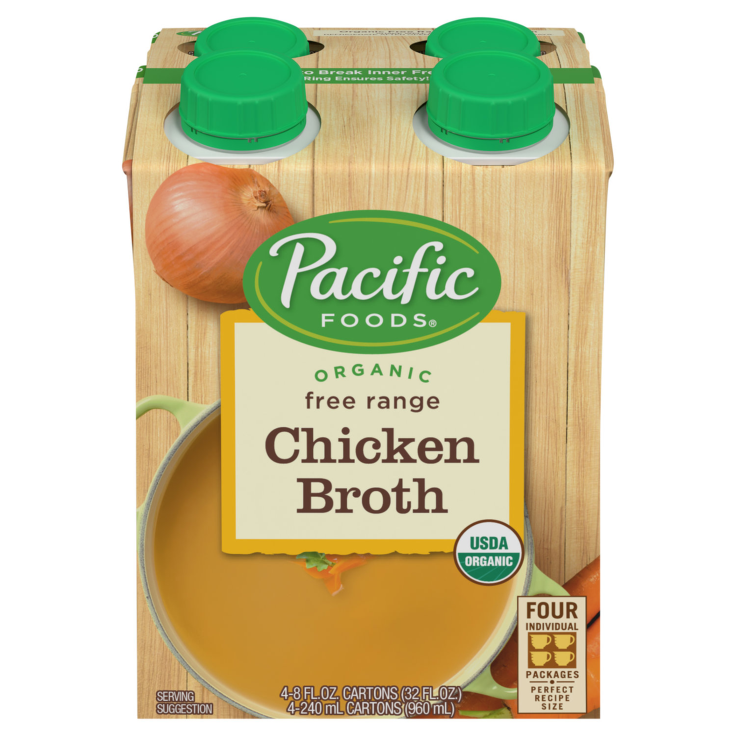 CADIA ORGANIC FREE RANGE CHICKEN BROTH, 32 OZ. - Dutchmen Organics