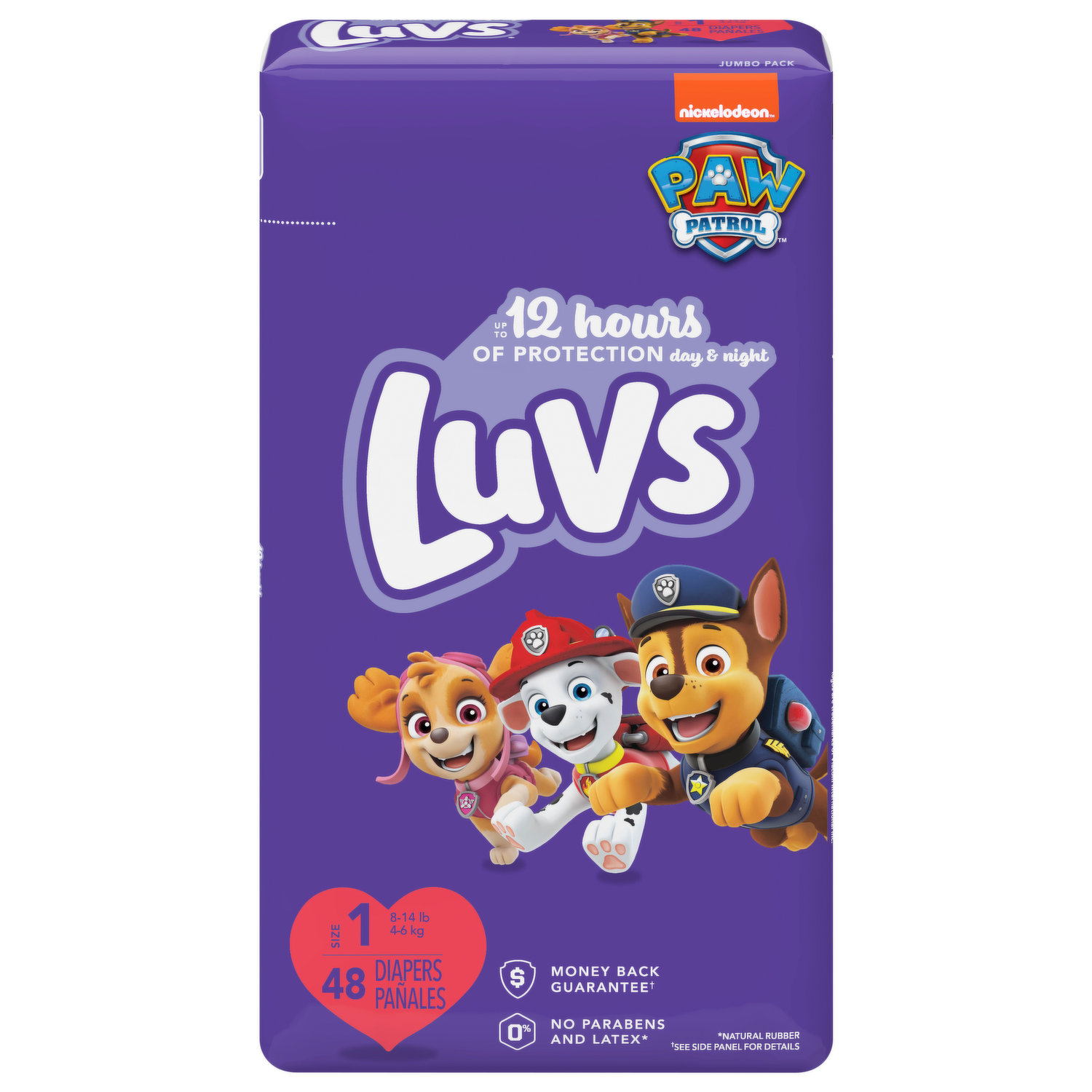 Luvs Diapers, Paw Patrol, 1 (8-14 lb), Jumbo Pack - FRESH by