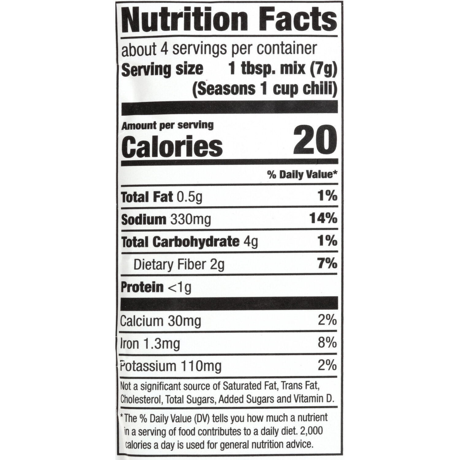  McCormick Organic Gluten Free, Chili Seasoning, 1.25 Ounce  (Pack of 6) : Everything Else