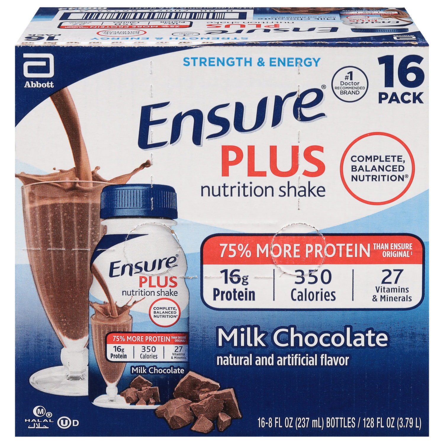 Ensure Ensure nutrition shake 24-Pack Decaffeinated Milk Chocolate  Single-Serve Hot Cocoa in the Single-Serve Coffee & Beverages department at