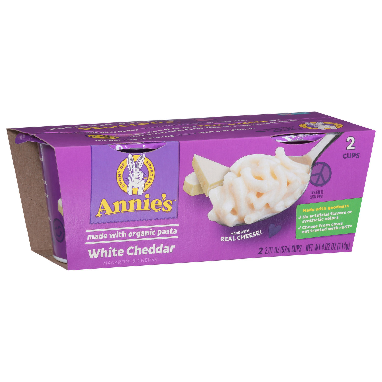 Annie's White Cheddar Shells Macaroni & Cheese Dinner with Organic Pasta,  10.5 OZ