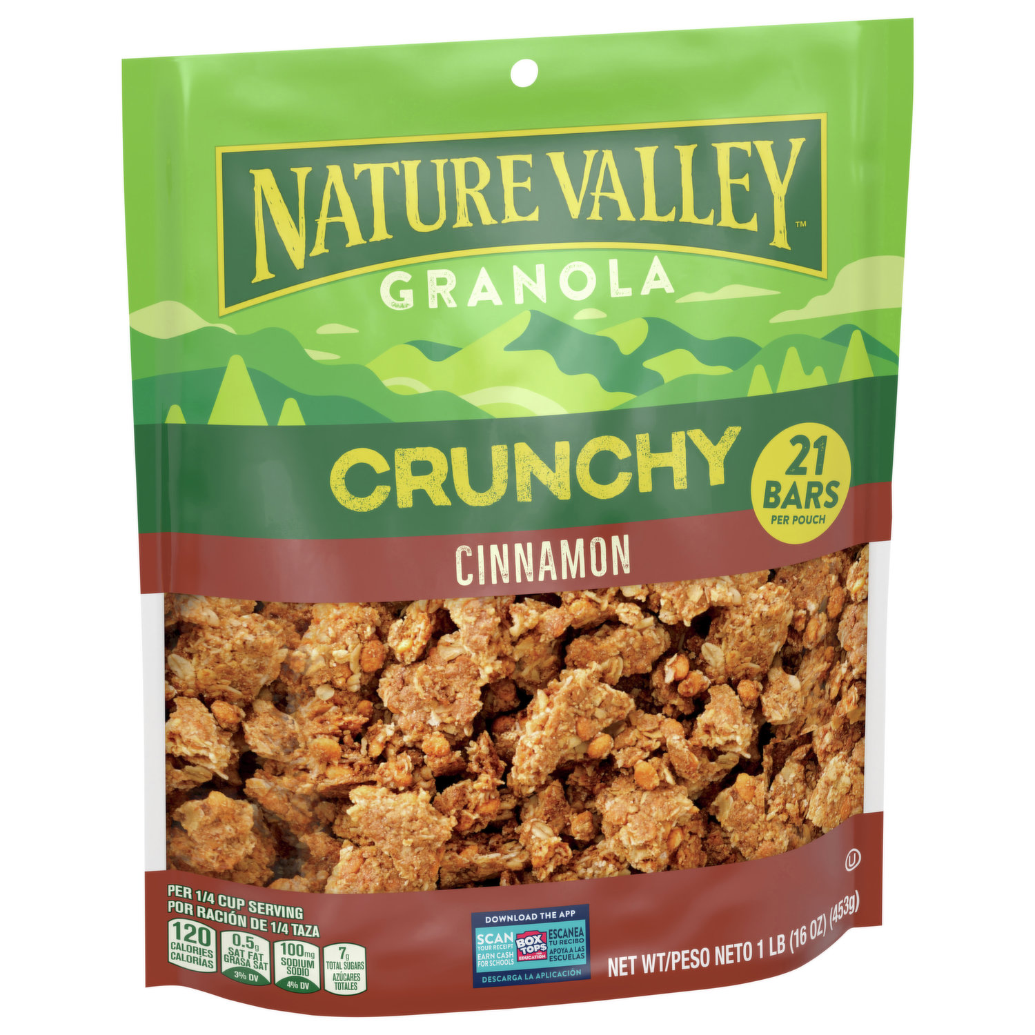 Nature Valley Granola Bars, Cinnamon, Crunchy - 6 pack, 1.49 oz