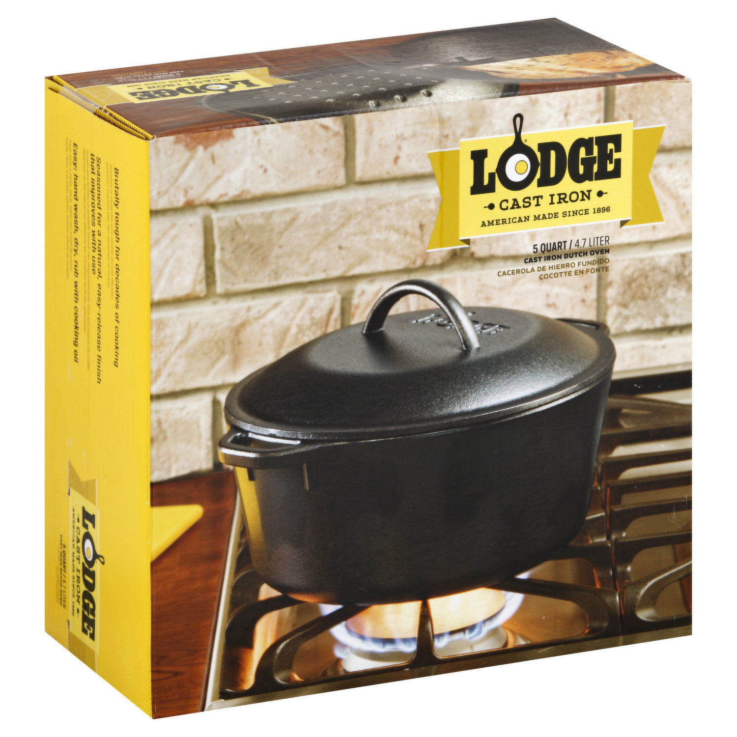 Lodge Cast Iron 3.2 Quart/10.25 Inch Cast Iron Combo Cooker