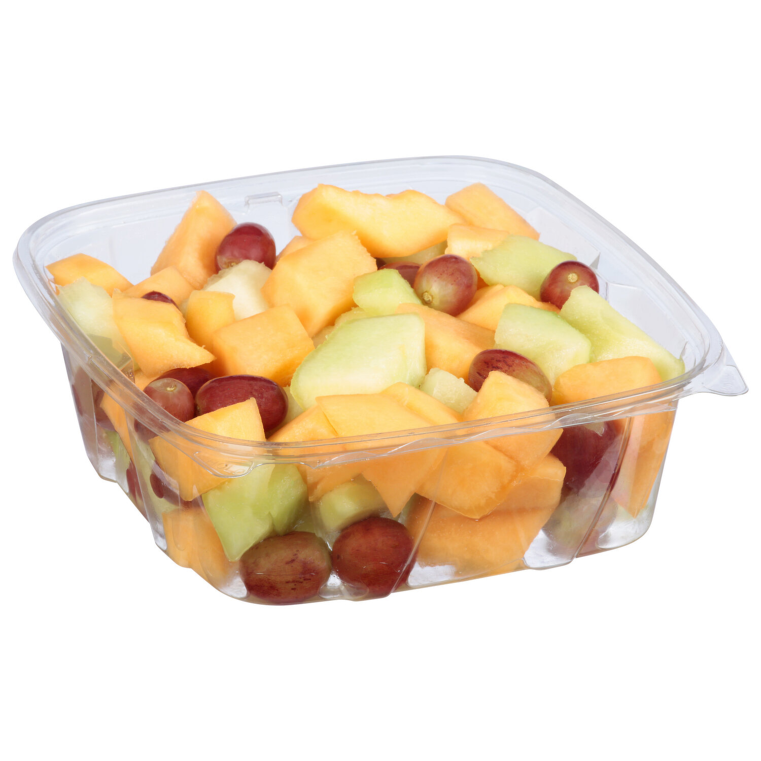 Fresh cut fruit in plastic take away containers a a Whole Foods in