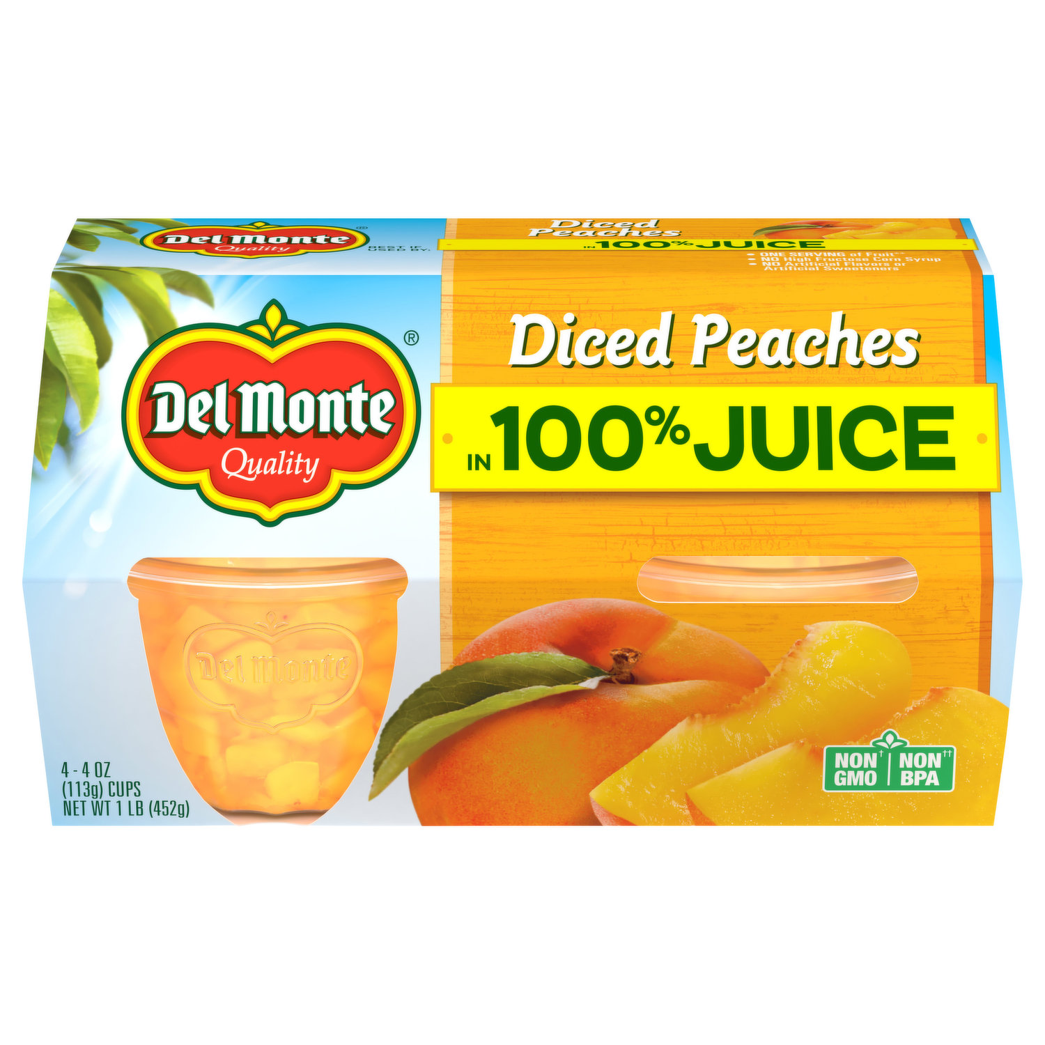 Dole Sliced Peaches in 100% Fruit Juice Jar - Shop Peaches, Plums