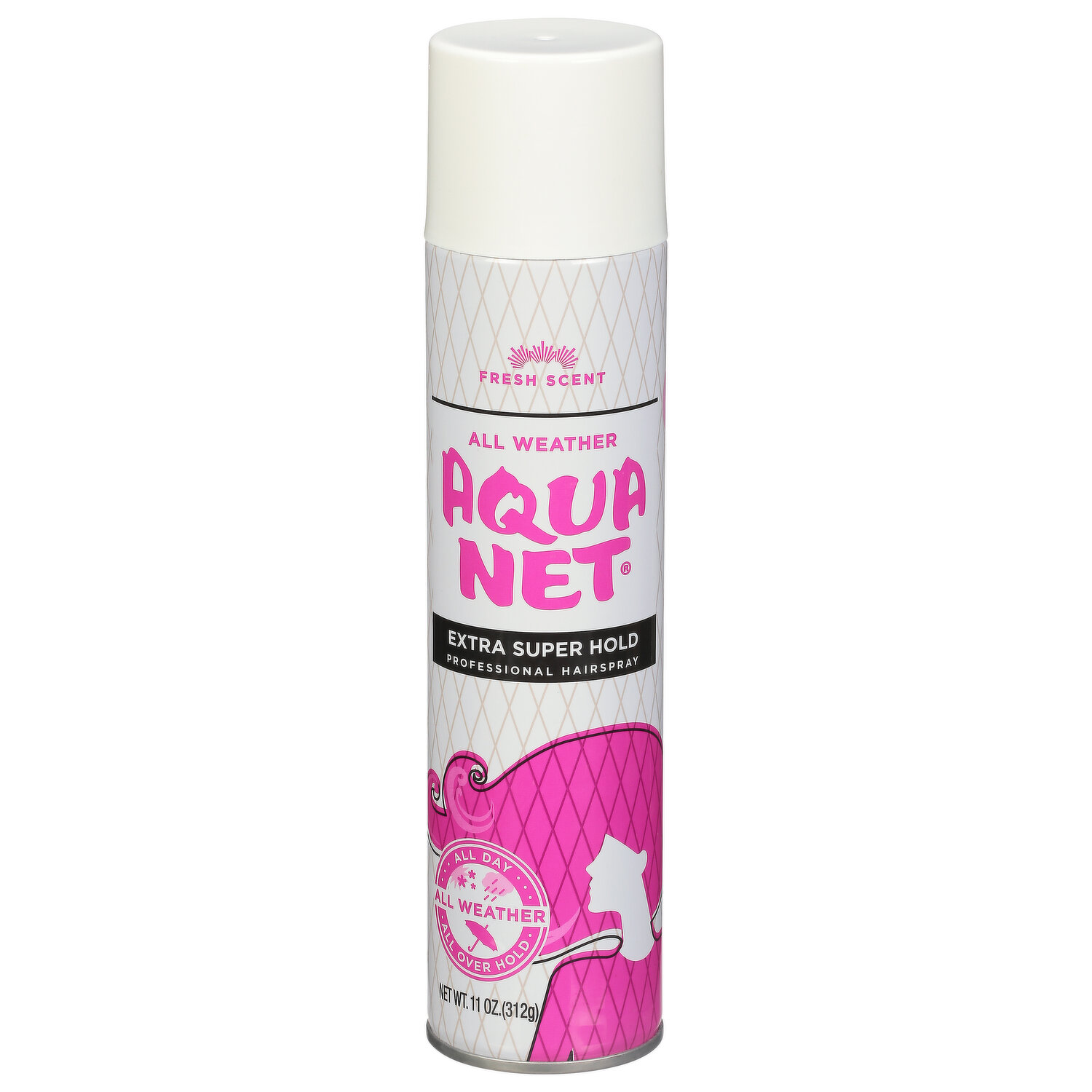 Aqua Net Hairspray, Extra Super Hold, Unscented, 11 oz Aerosol Can 