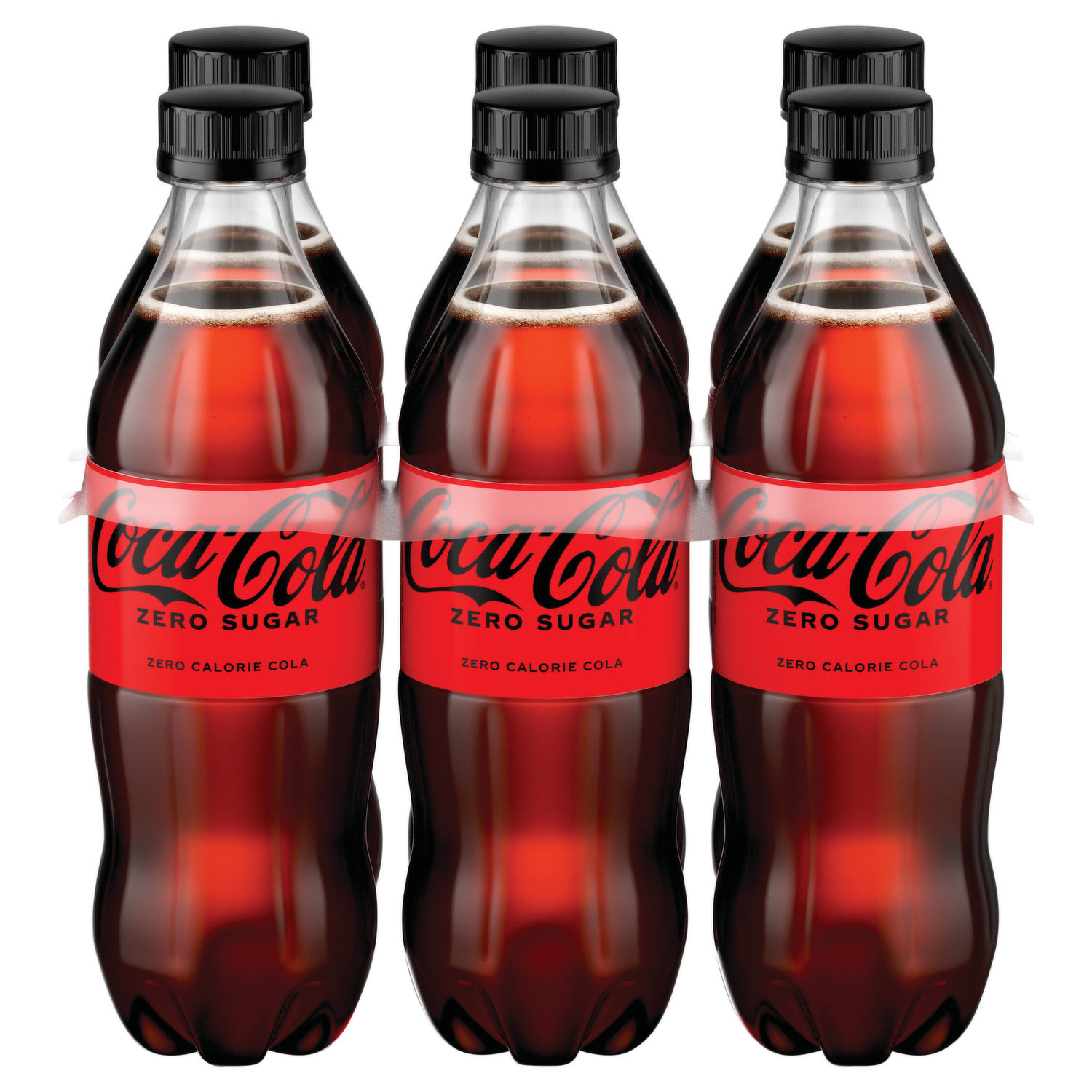 Coca-Cola Cola, Zero Calorie, Zero Sugar, 6 Pack - Brookshire's