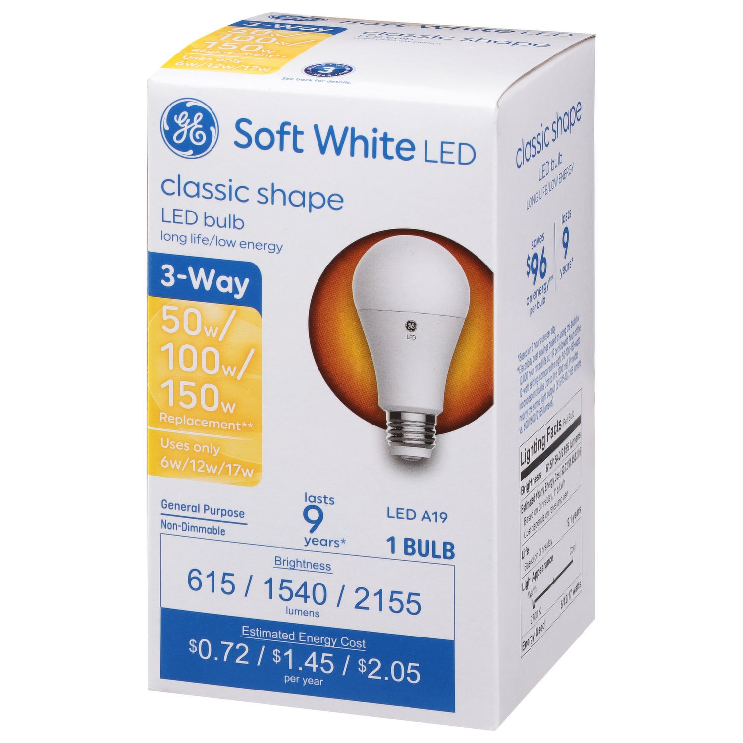 Ge Light Bulb, High Intensity Light, Appliance, 40 Watts