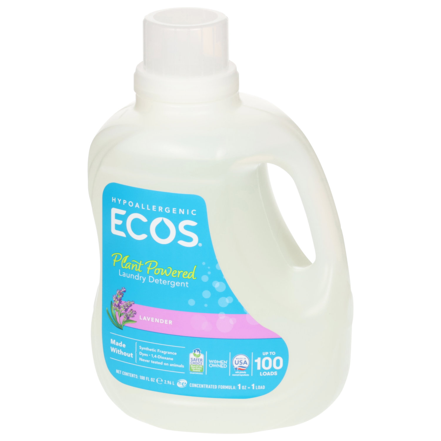 Ecos Laundry Detergent, Plant Powered, Lavender - Brookshire's