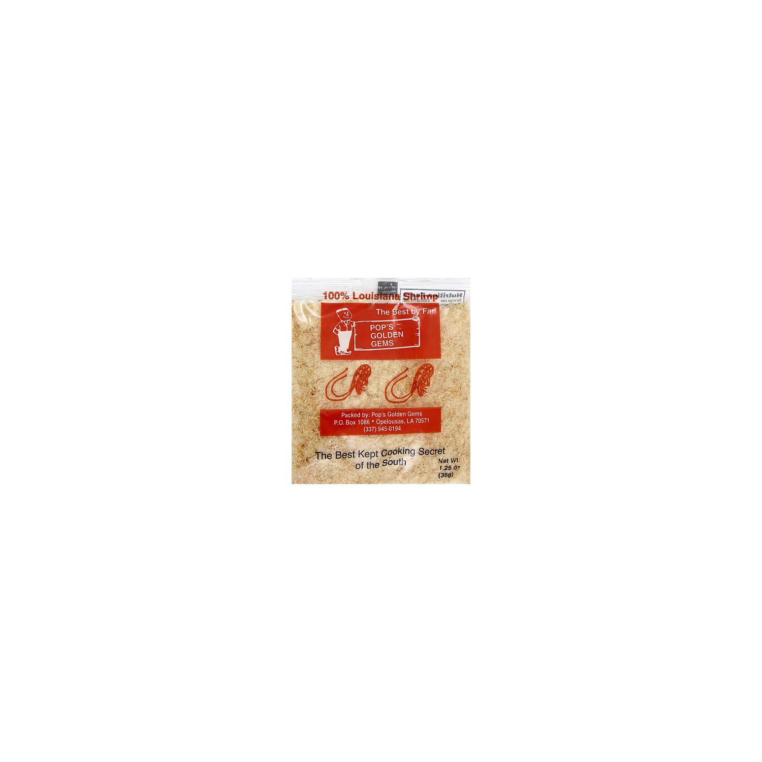 Pop's Golden Gems Louisiana Dried Shrimp Powder